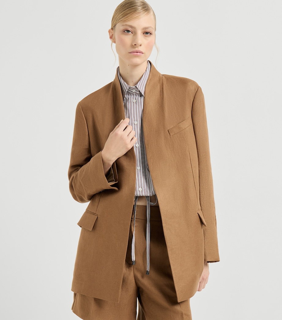 Linen Blazer C9850 Image 3
