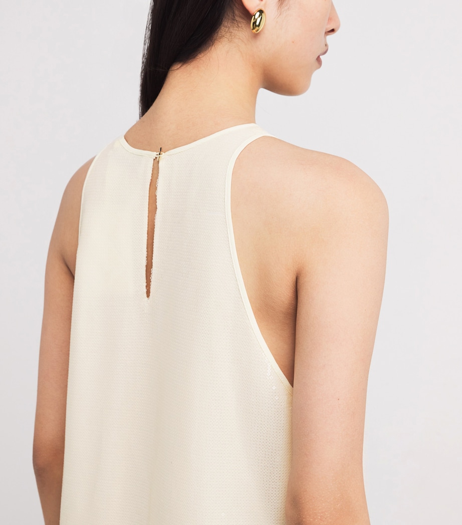 Sequin Sade Maxi Dress 111 PEARL Image 6