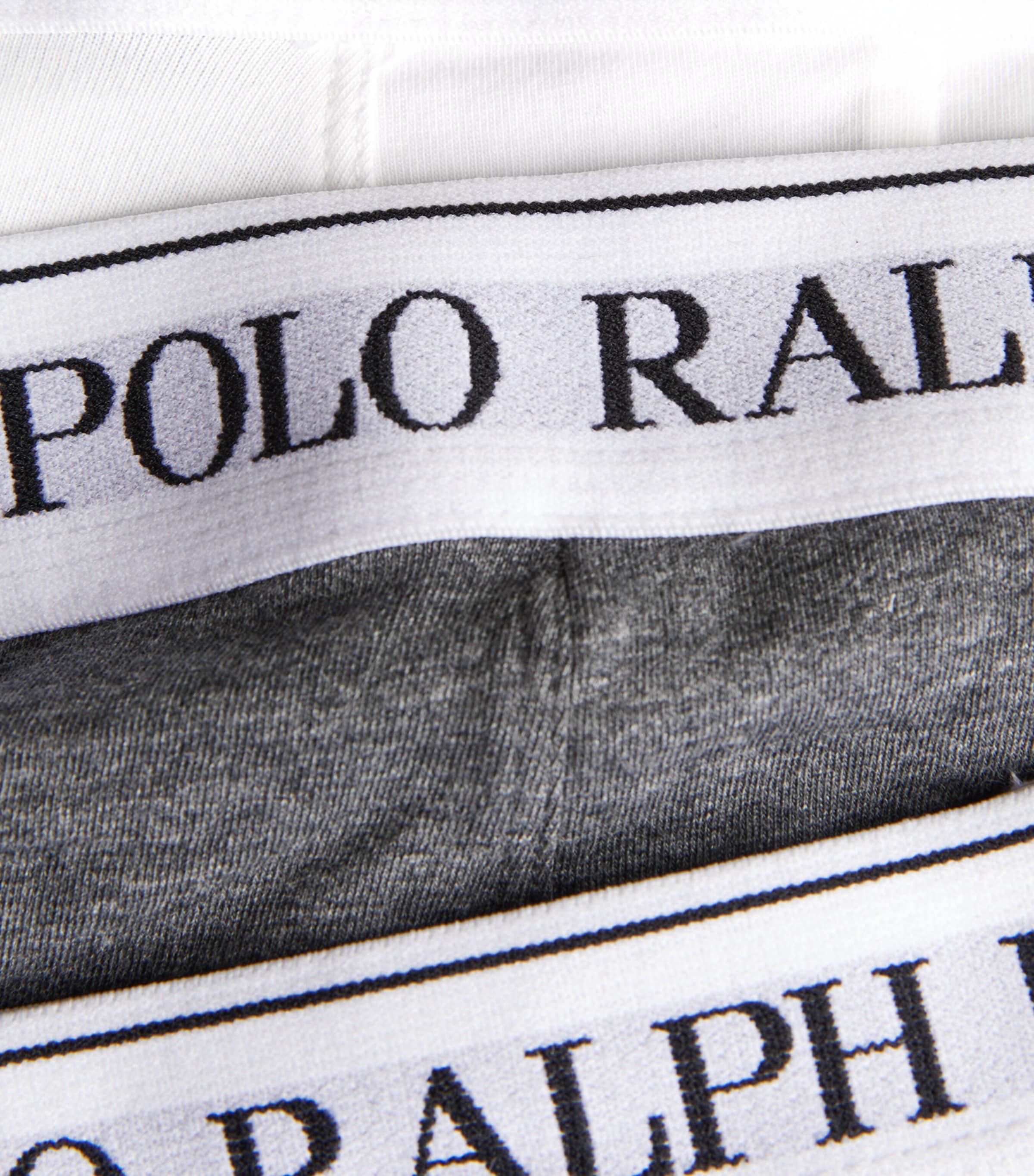 Stretch-Cotton Classic Trunks (Pack of 3) BLK/CHRCL HTR/WHT Image 5