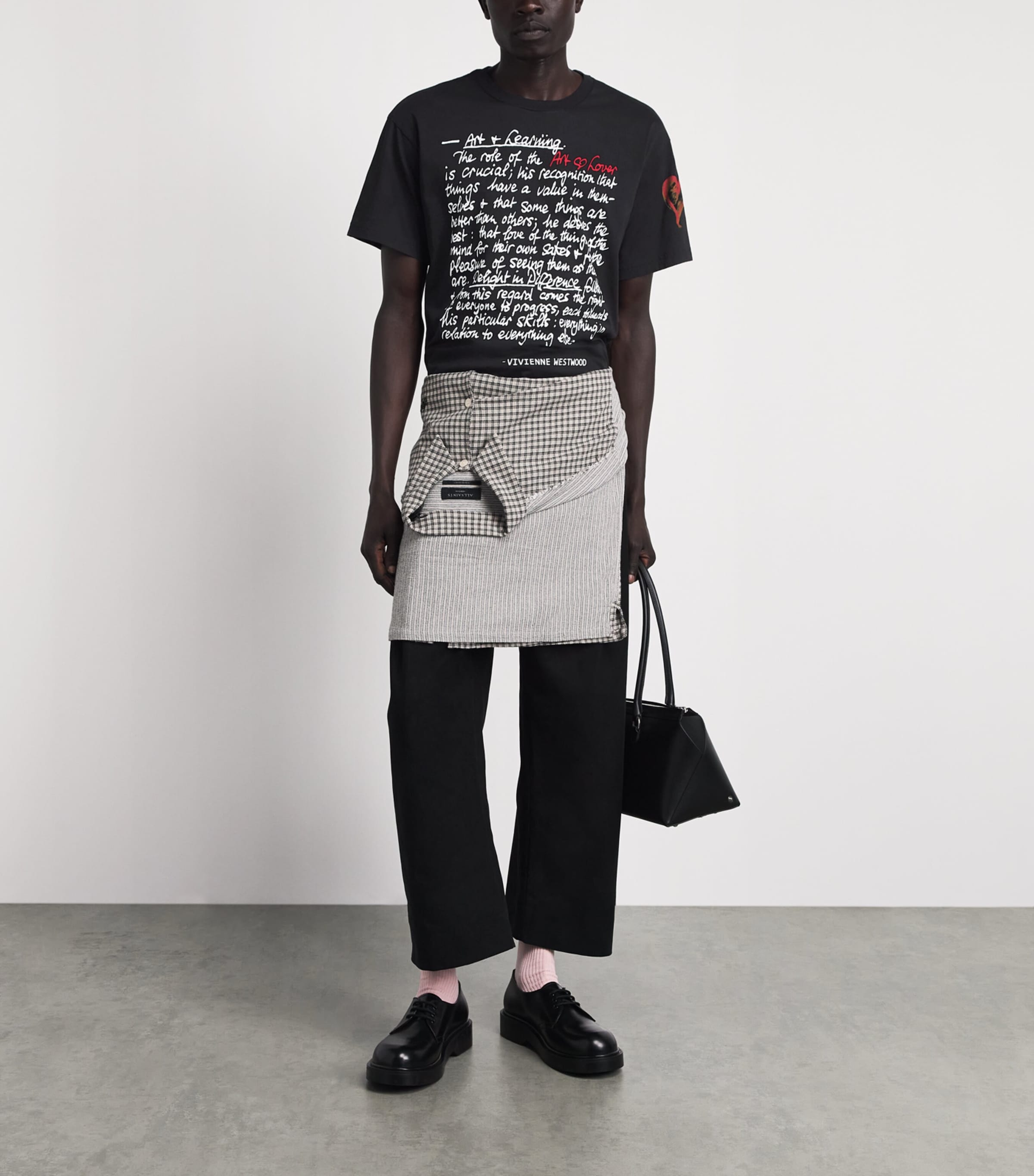 Vivienne Westwood Mens Cotton Printed T-Shirt Black Image 2