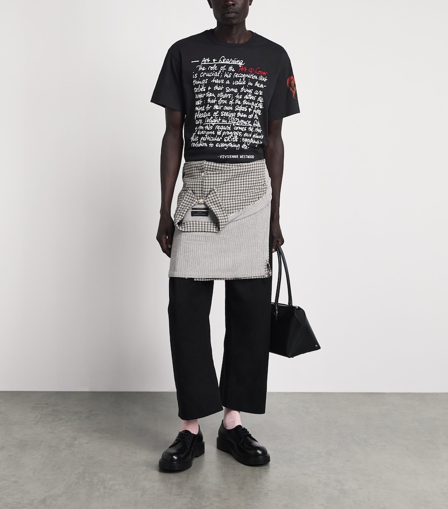 Vivienne Westwood Mens Cotton Printed T-Shirt Black Image 2