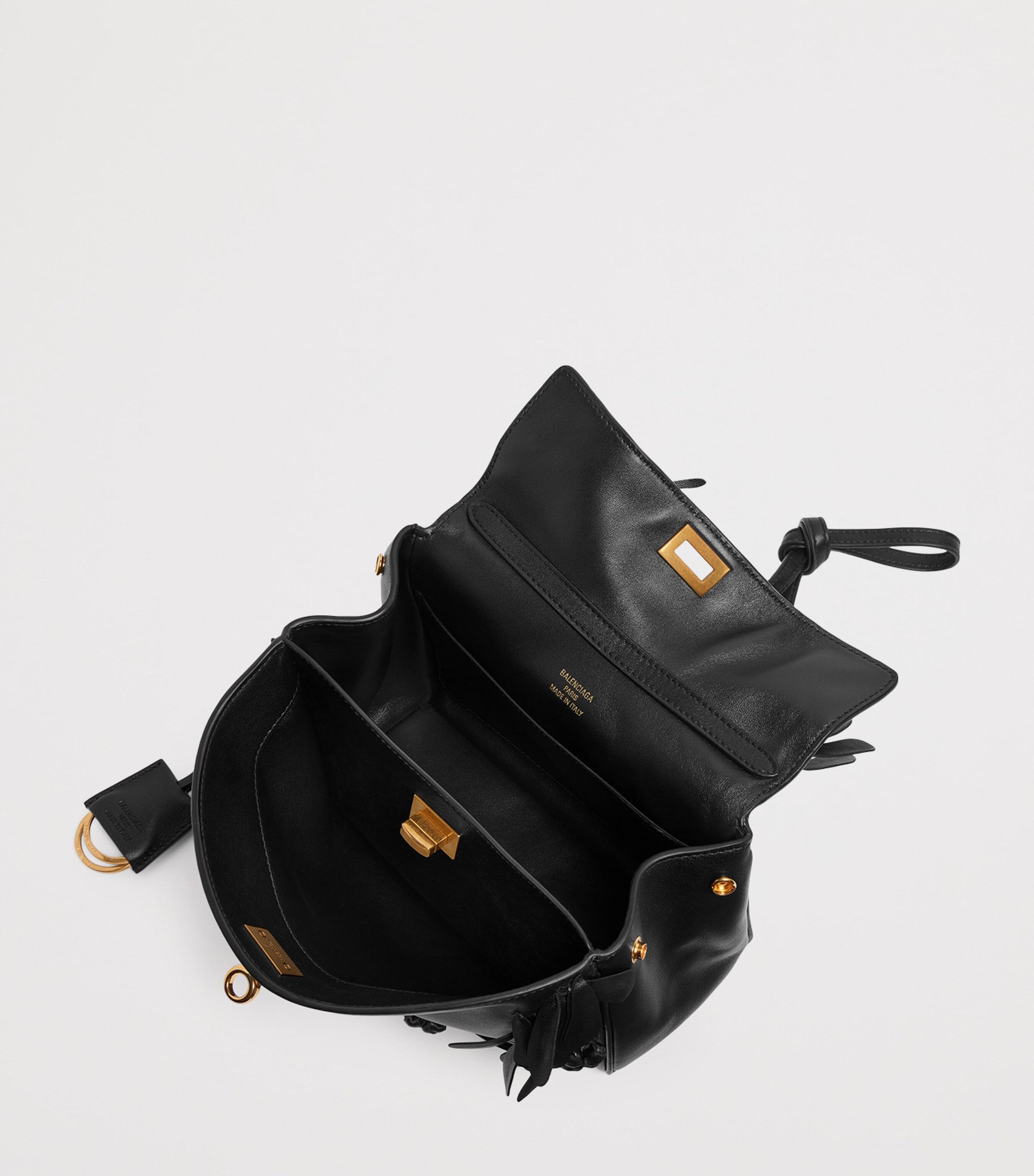 Balenciaga Mini Leather Floral Rodeo Top-Handle Bag Image 7