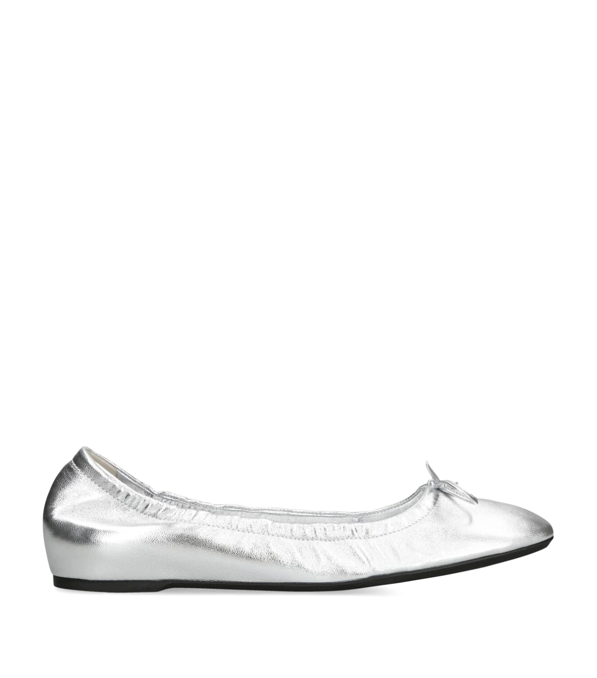 VALENTINO GARAVANI LEATHER VLOGO BALLET FLATS 