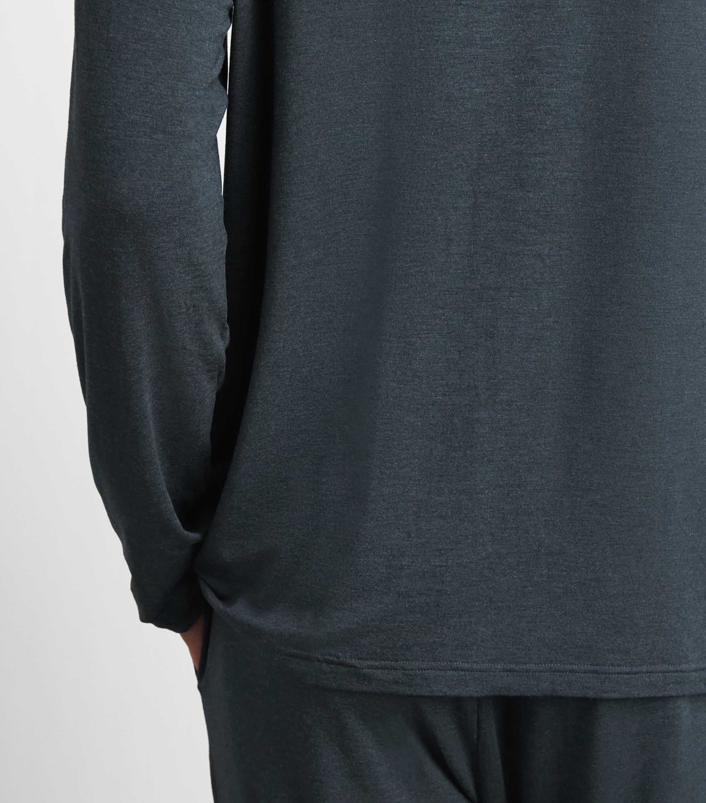 Derek Rose Mens Modal-Blend Basel Pyjama Set Grey Image 5