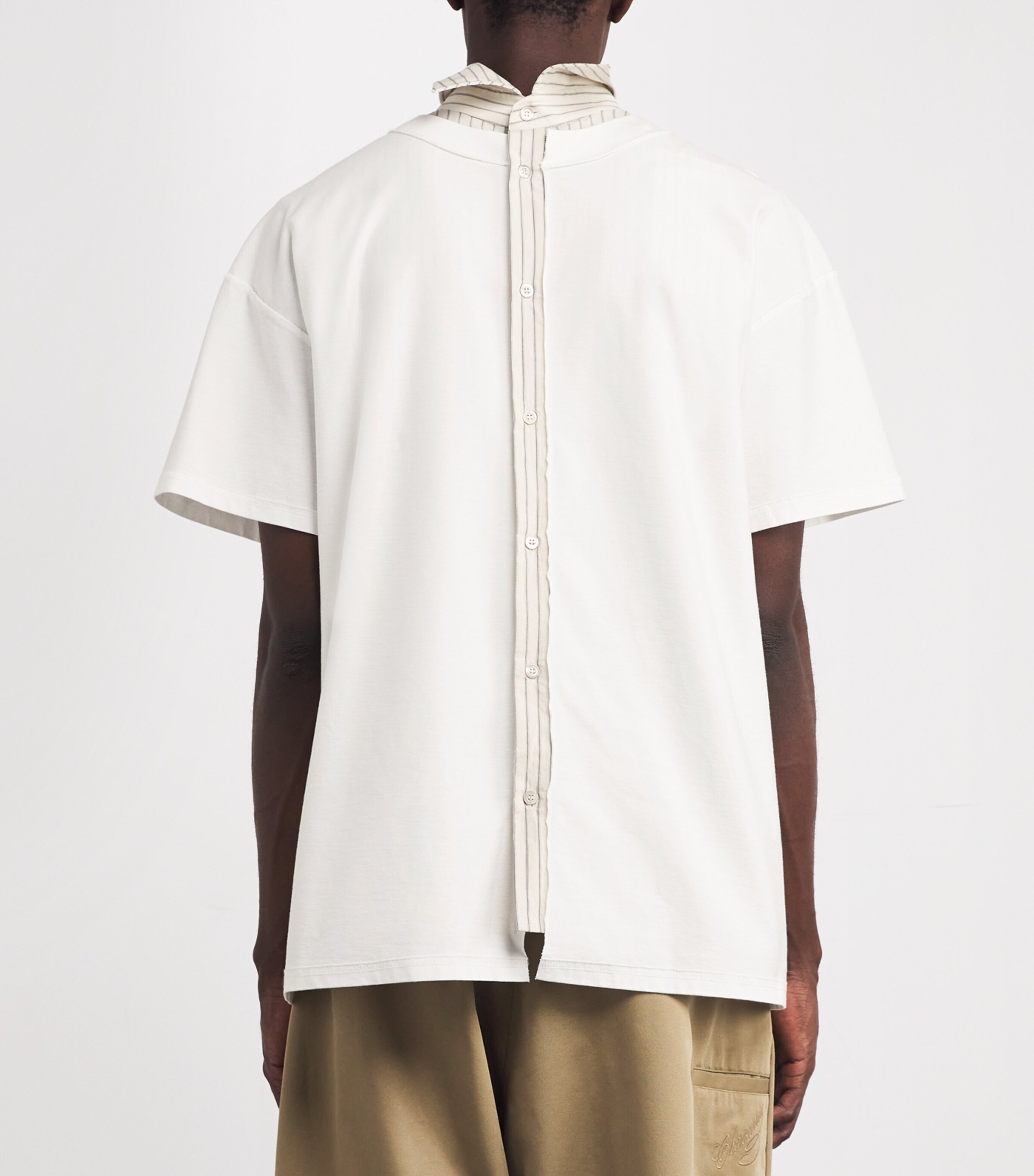 Maison Margiela Mens Cotton Layered Shirt Image 4