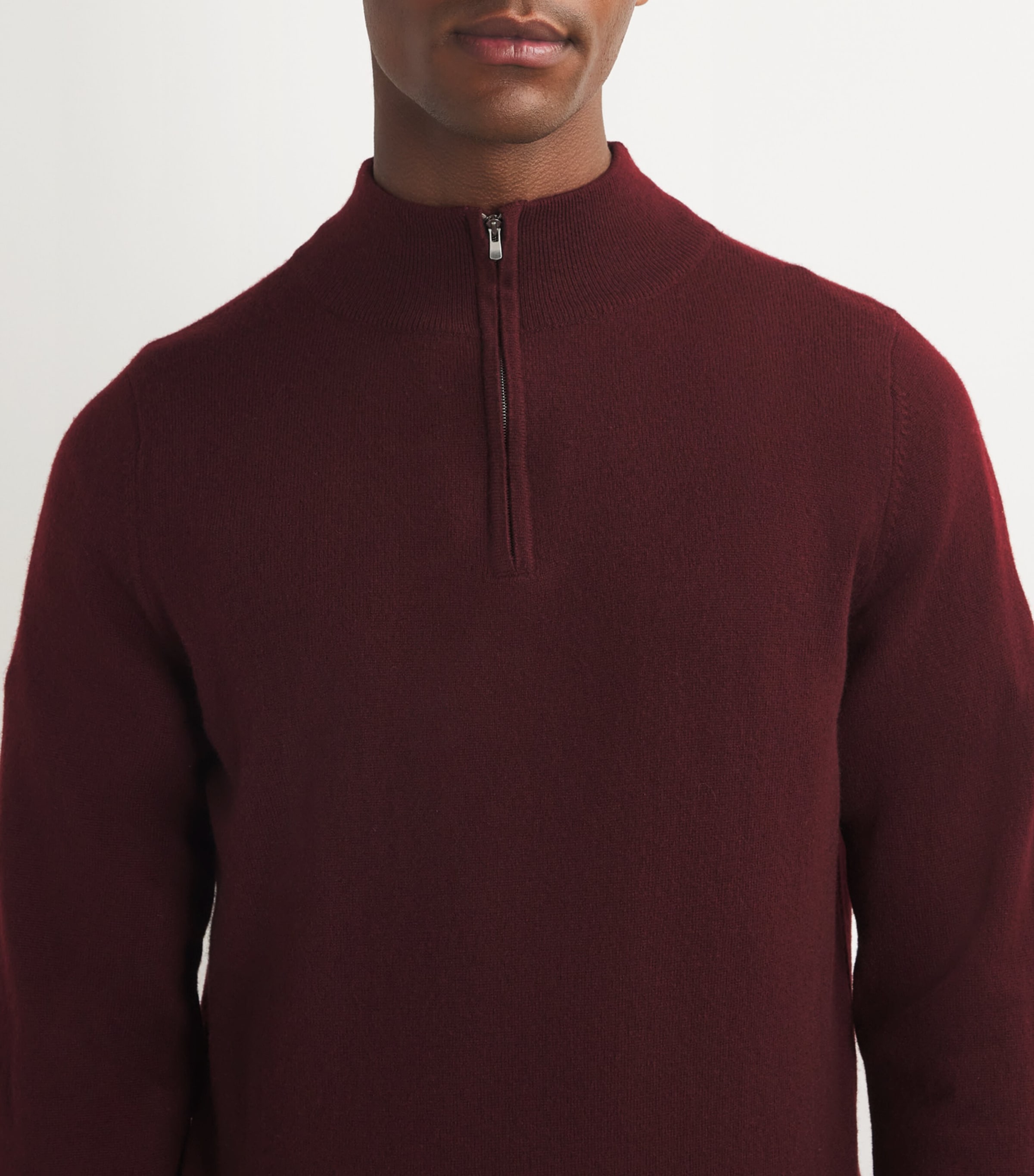 Cashmere Quarter-Zip Sweater PORT Image 6