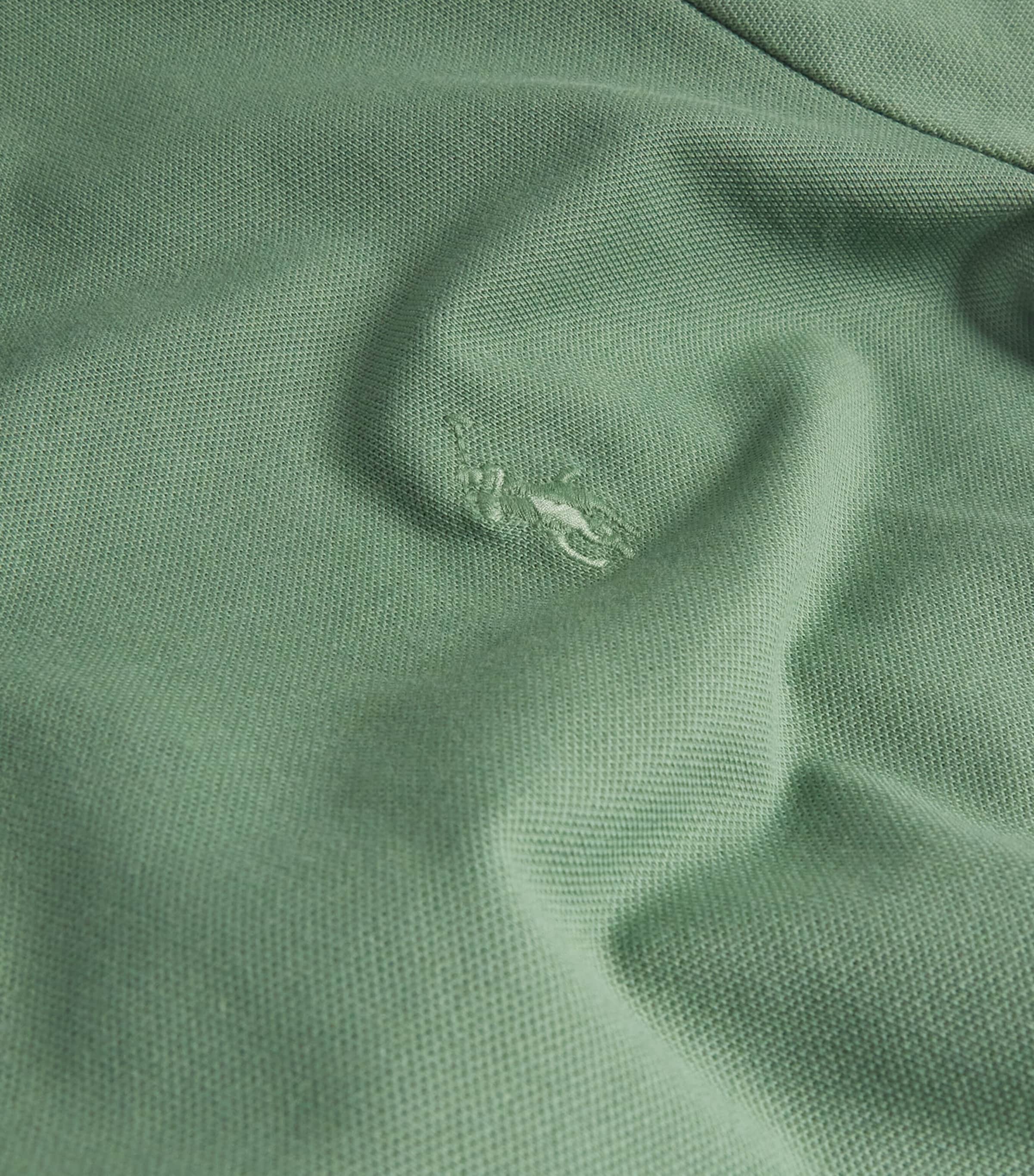 Polo Ralph Lauren Mens Stretch Cotton Custom-Fit Polo Shirt Green Image 5