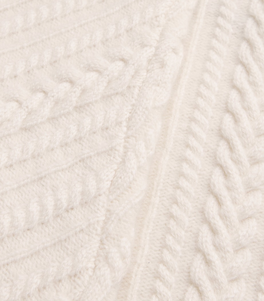 Merino Wool Cable-Knit Sweater IVORY Image 5