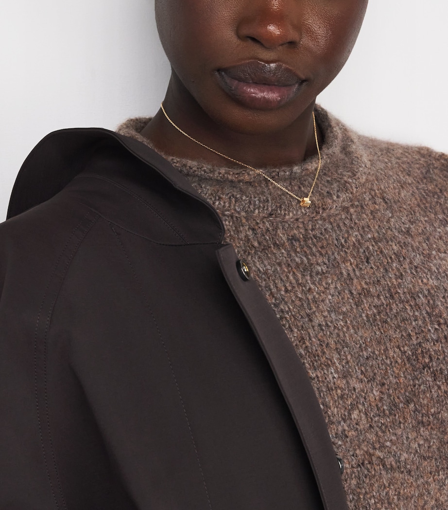 Mini Yellow Gold Infinite Pendant Necklace 18K YG Image 2