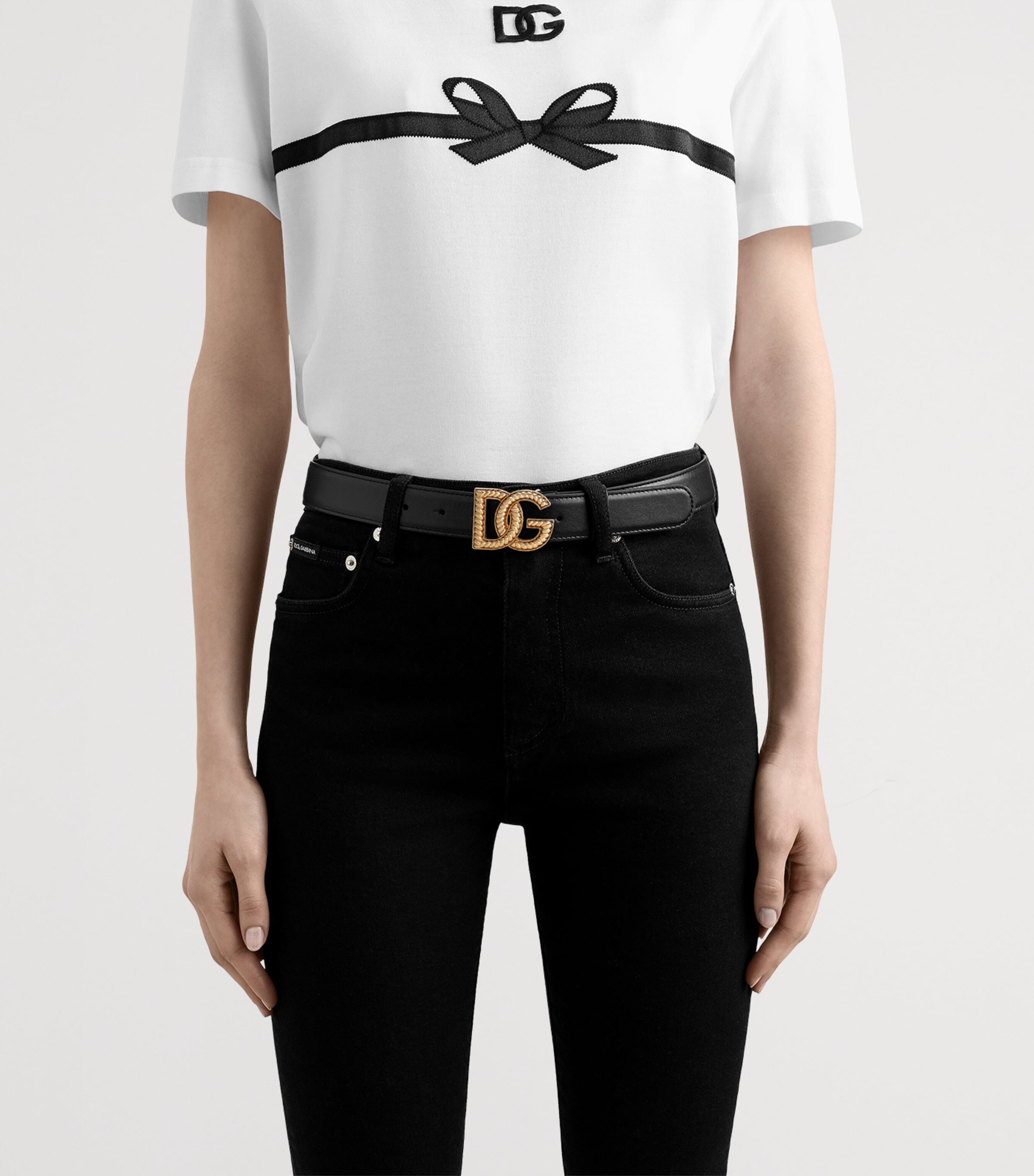 Dolce & Gabbana Multi Calfskin Logo Belt | Harrods US