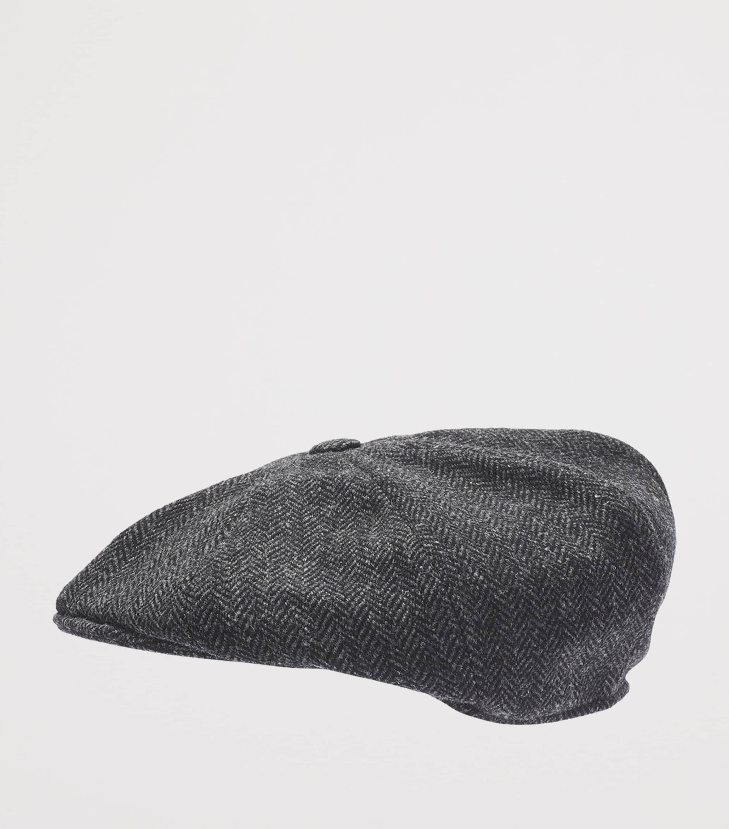 Wool Newsboy Cap DARK GREY Image 2