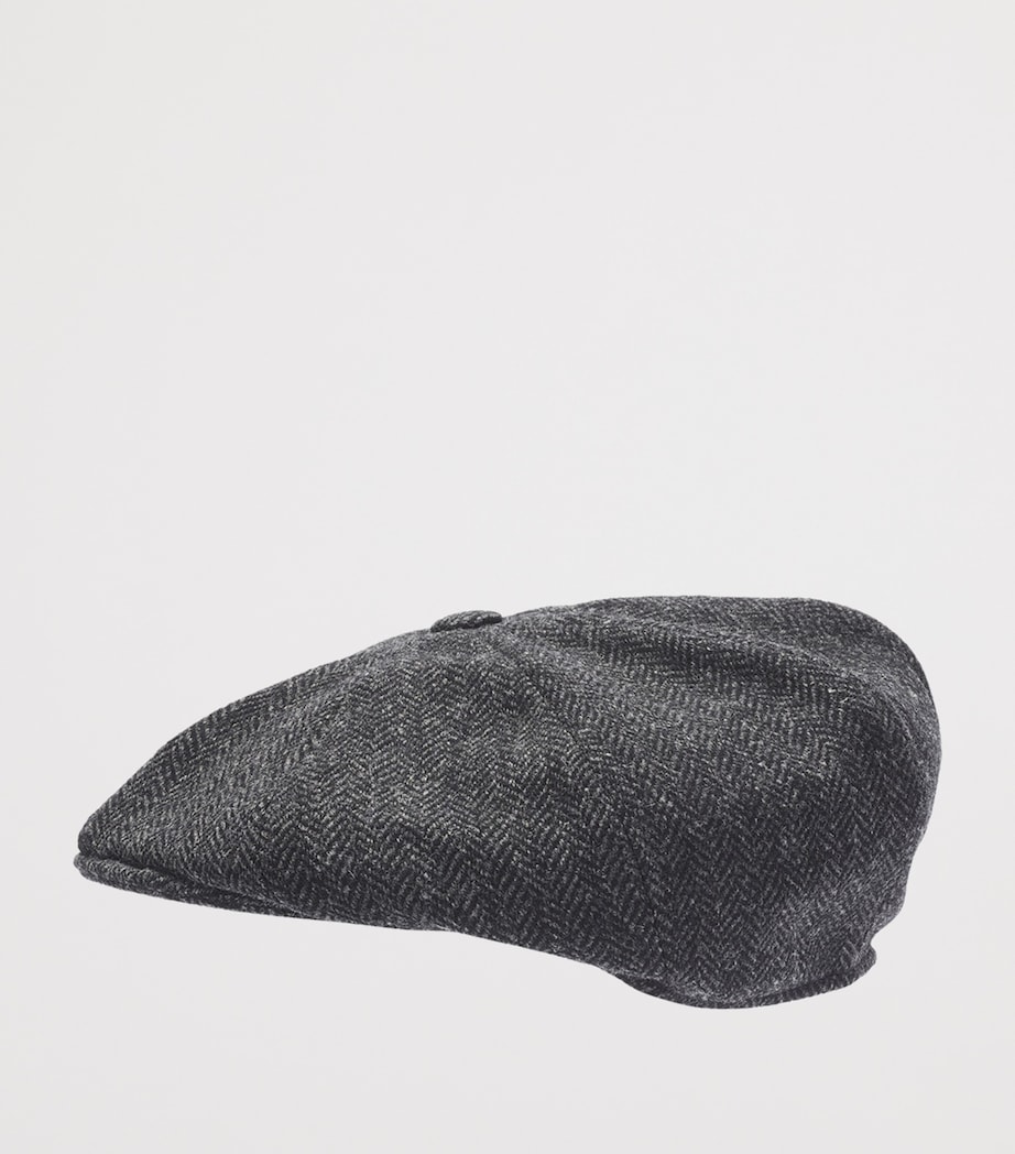 Wool Newsboy Cap DARK GREY Image 2