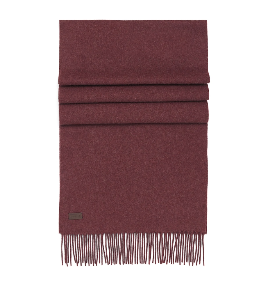 Canali Wool Fringe Scarf Image 1