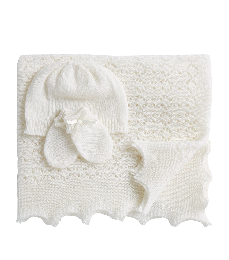 Ghh Cashmere Blanket Gift Set WHITE Image 1