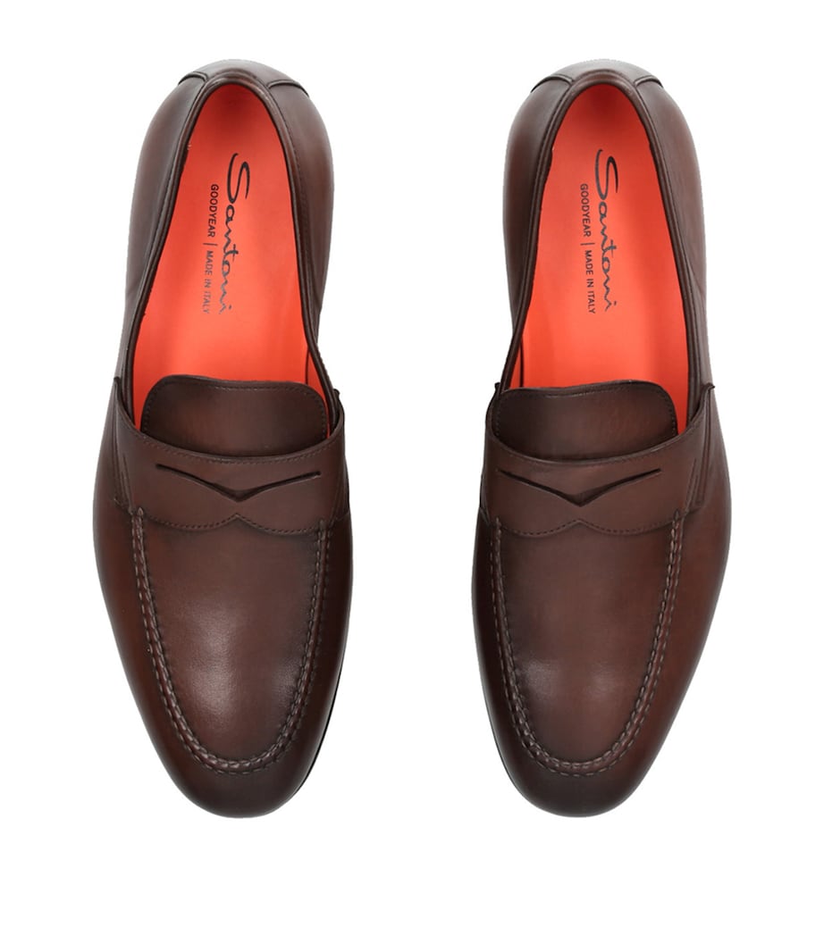 Leather Carlos Loafers BROWN Image 4