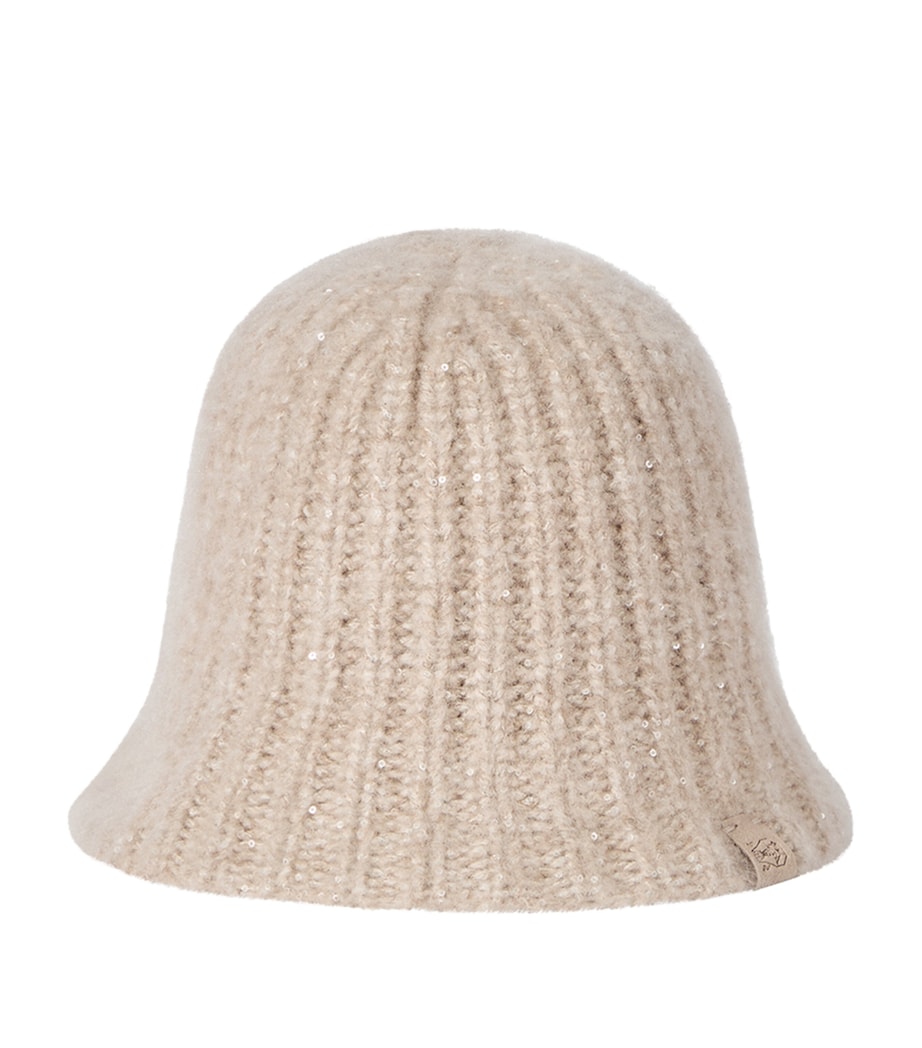 Brunello Cucinelli Cashmere-Silk Bucket Hat Beige Image 1