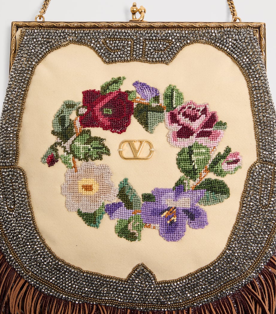 Embellished Floral Shoulder Bag AUP Image 6