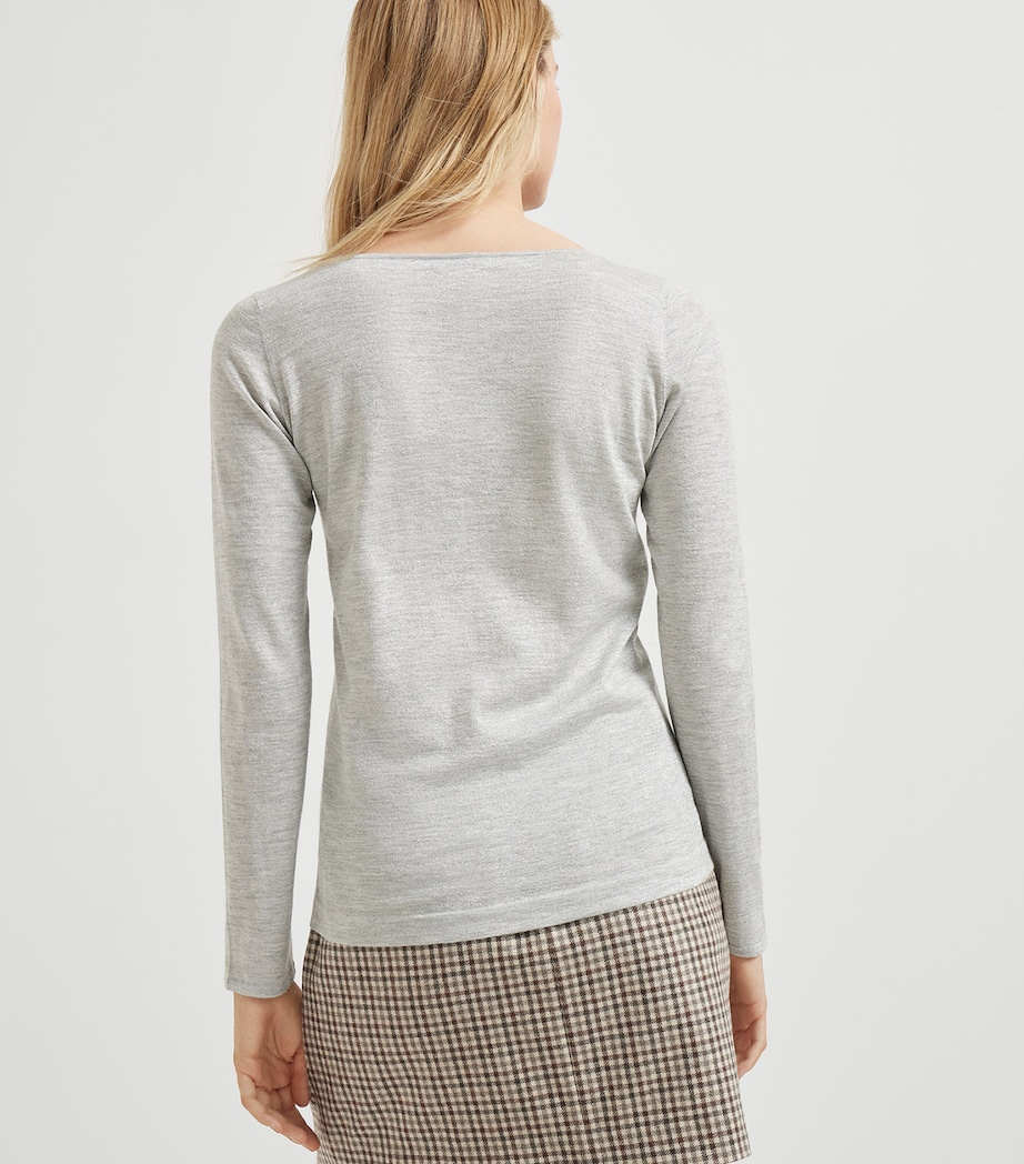 Cashmere-Silk-Blend Sweater C072 Image 3