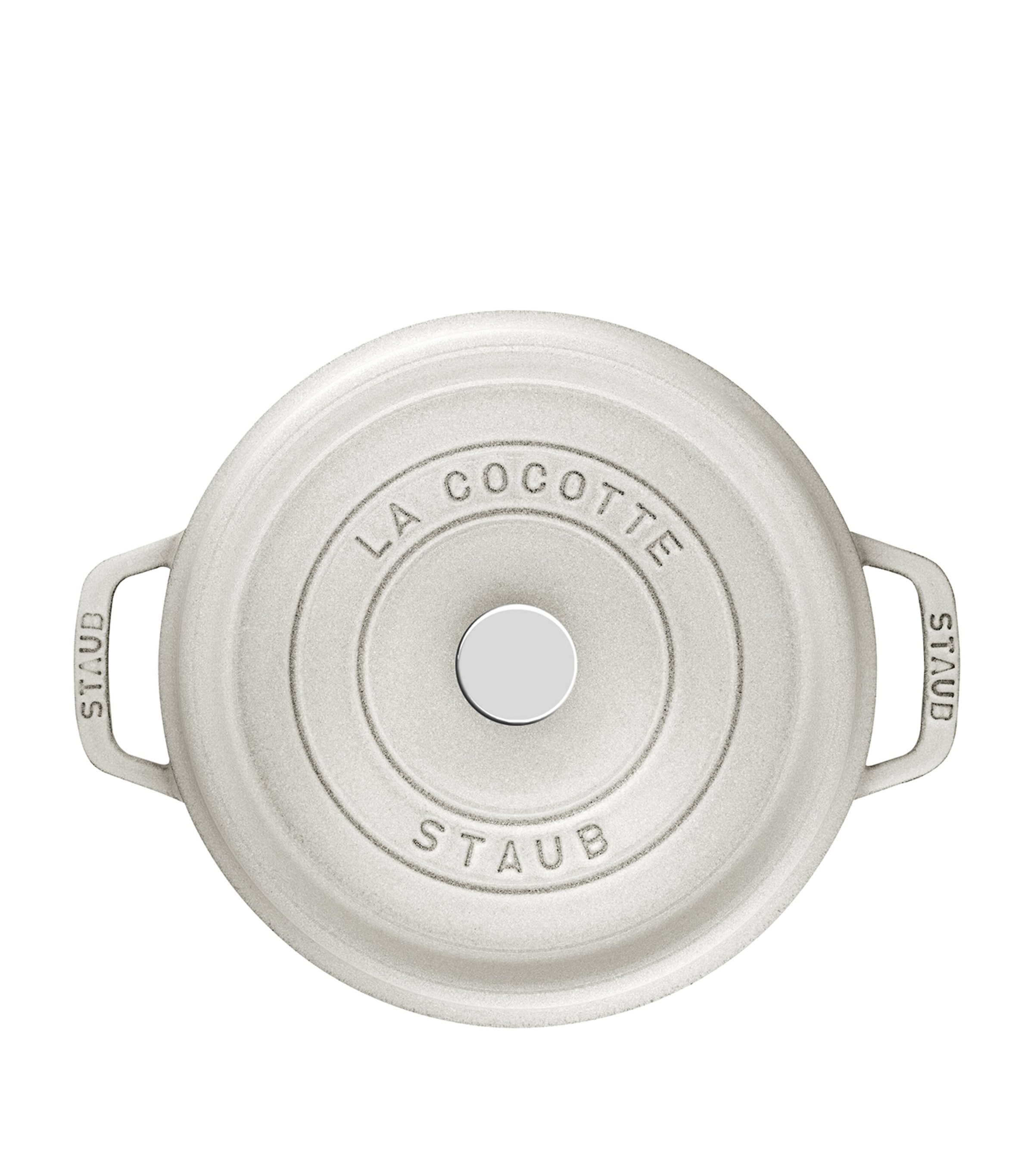 Staub Round Cocotte (26cm) White Truffle Image 3