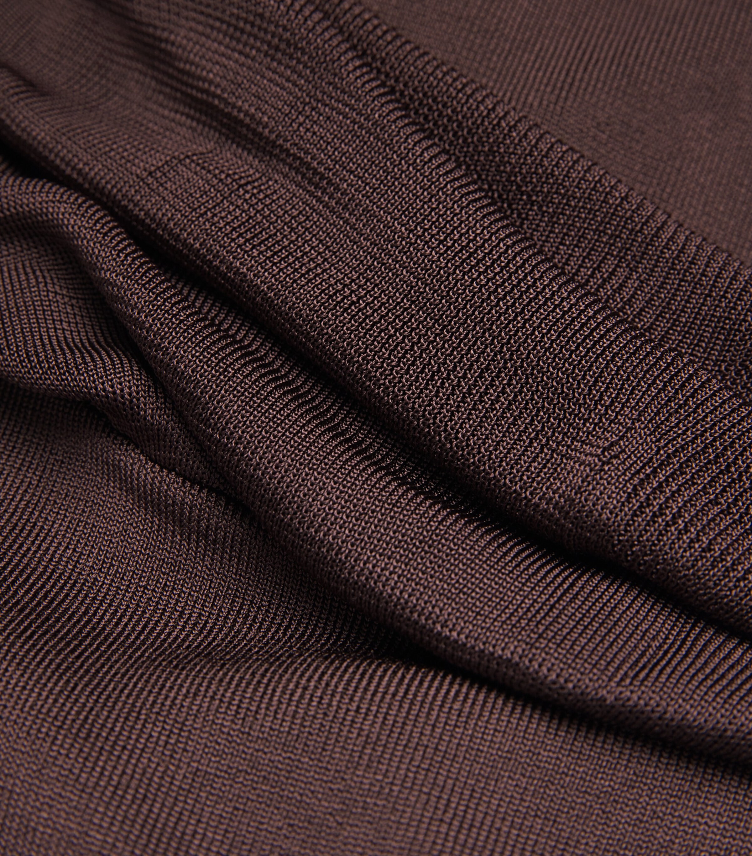 Knitted Draped Maxi Dress BROWN Image 5