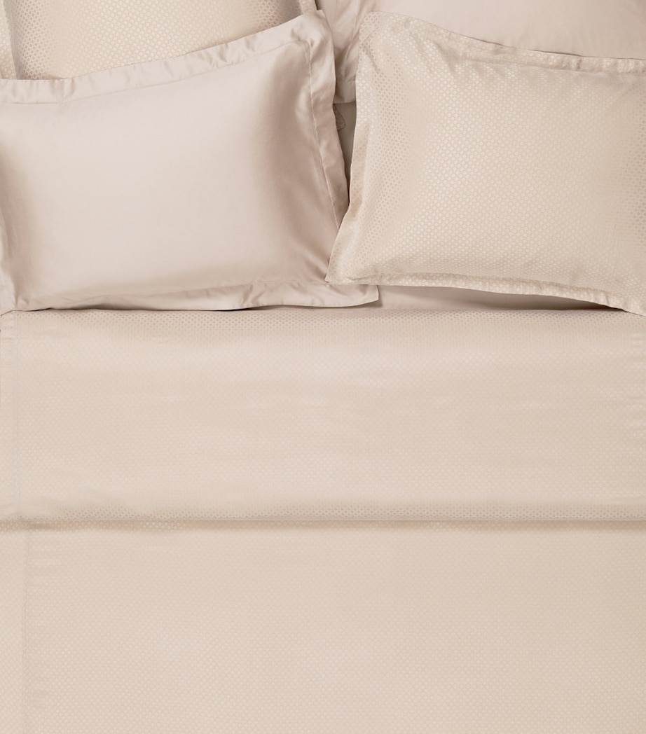Hamam Jacquard Astra King Duvet Cover (240cm x 220cm) Bone Image 3