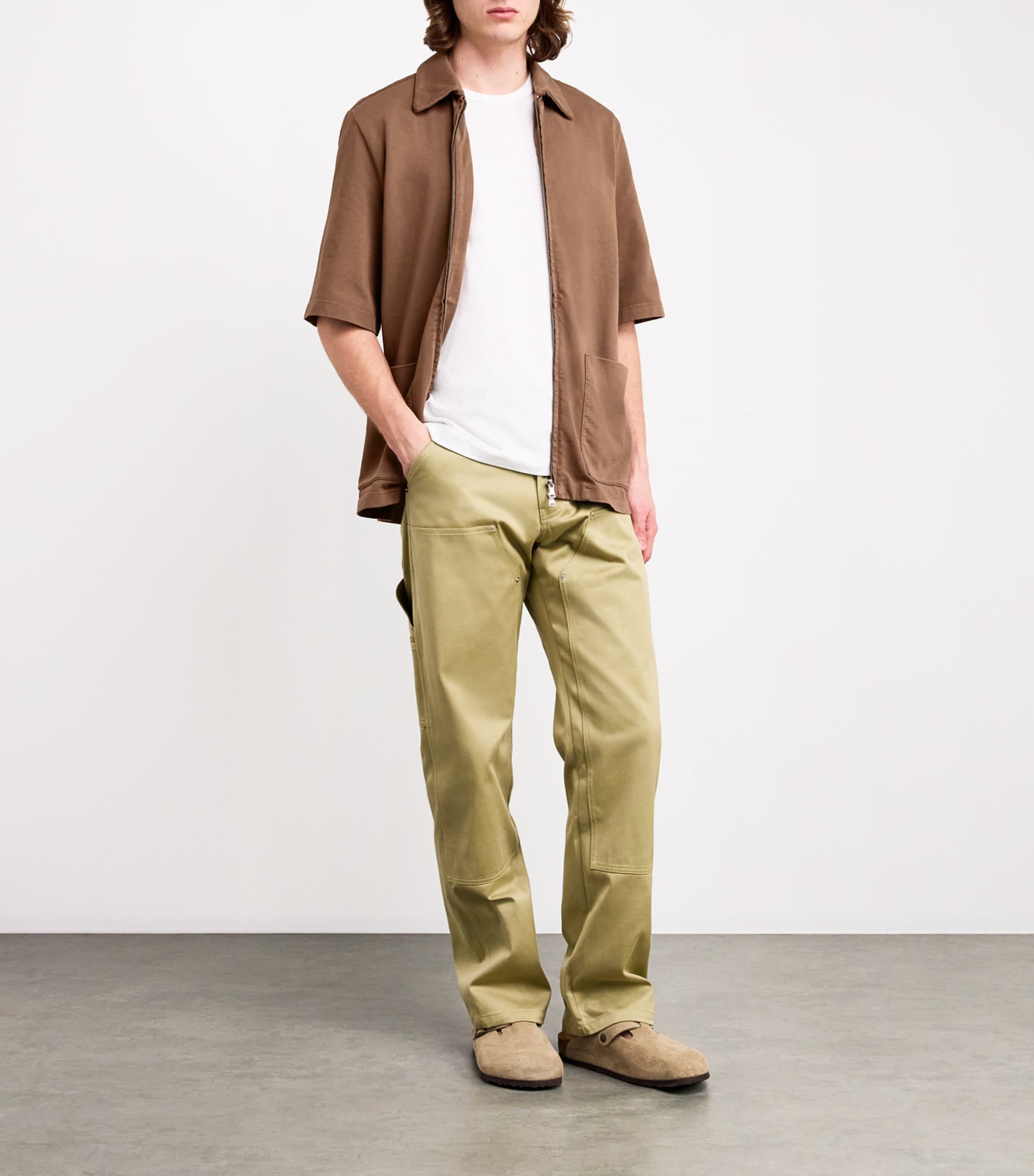 Cotton Zip-Up Overshirt 260 NOCE Image 2