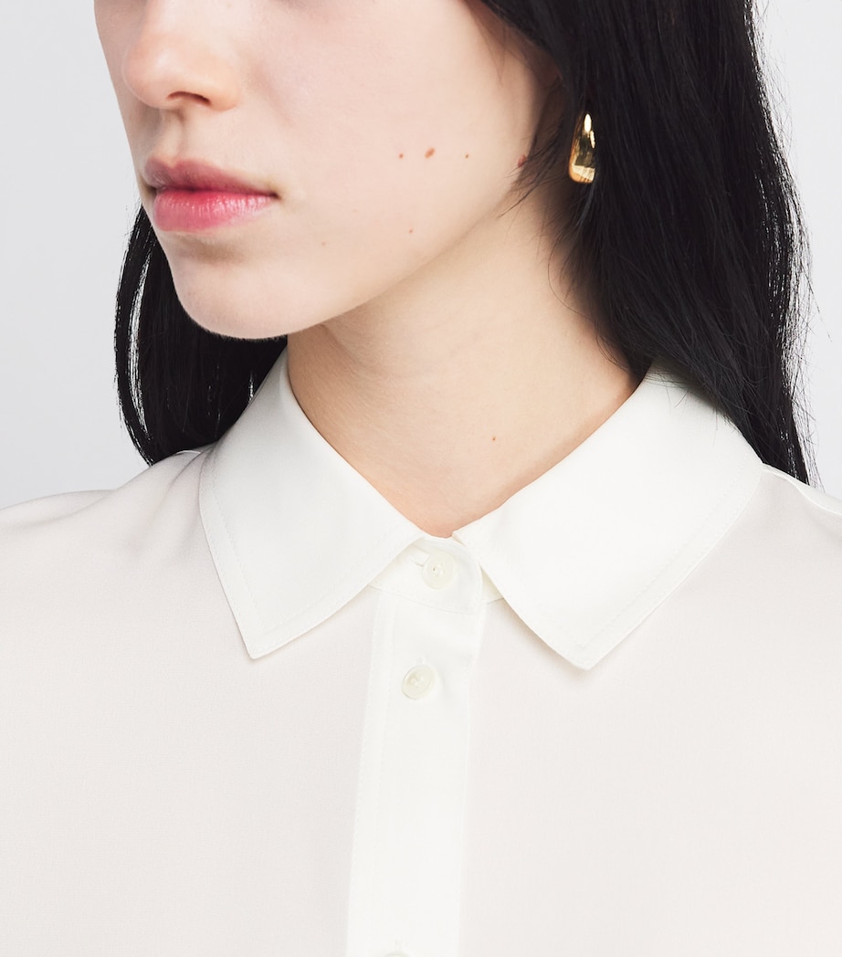 Silk-Blend Slim Shirt 137OWT Image 12