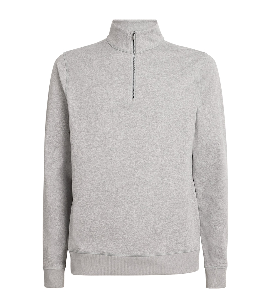 VUORI Mens Half-Zip Coronado Sweater Light Heather Image 1