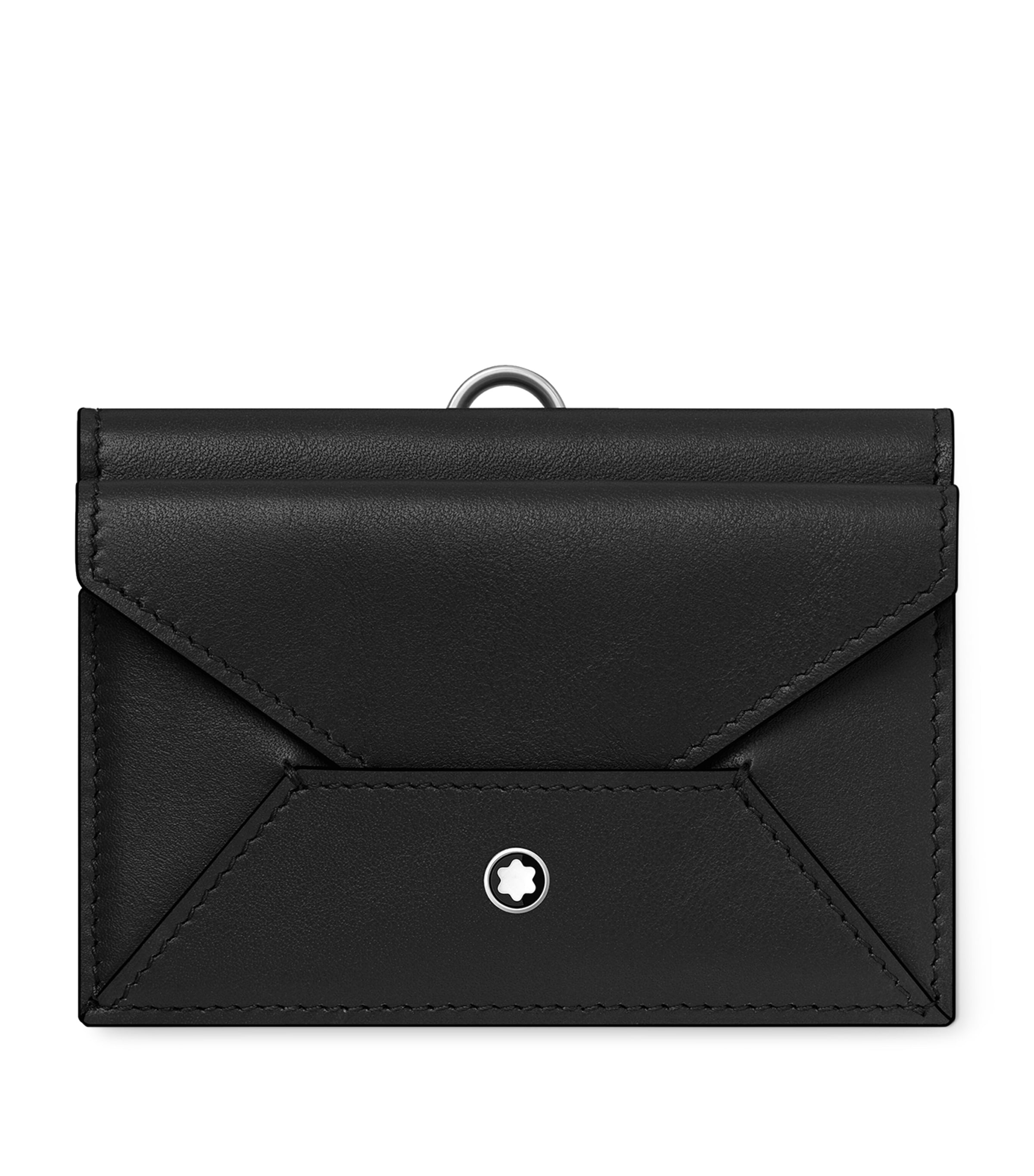 Shop Montblanc Leather Meisterstück Selection Soft Card Holder In Black