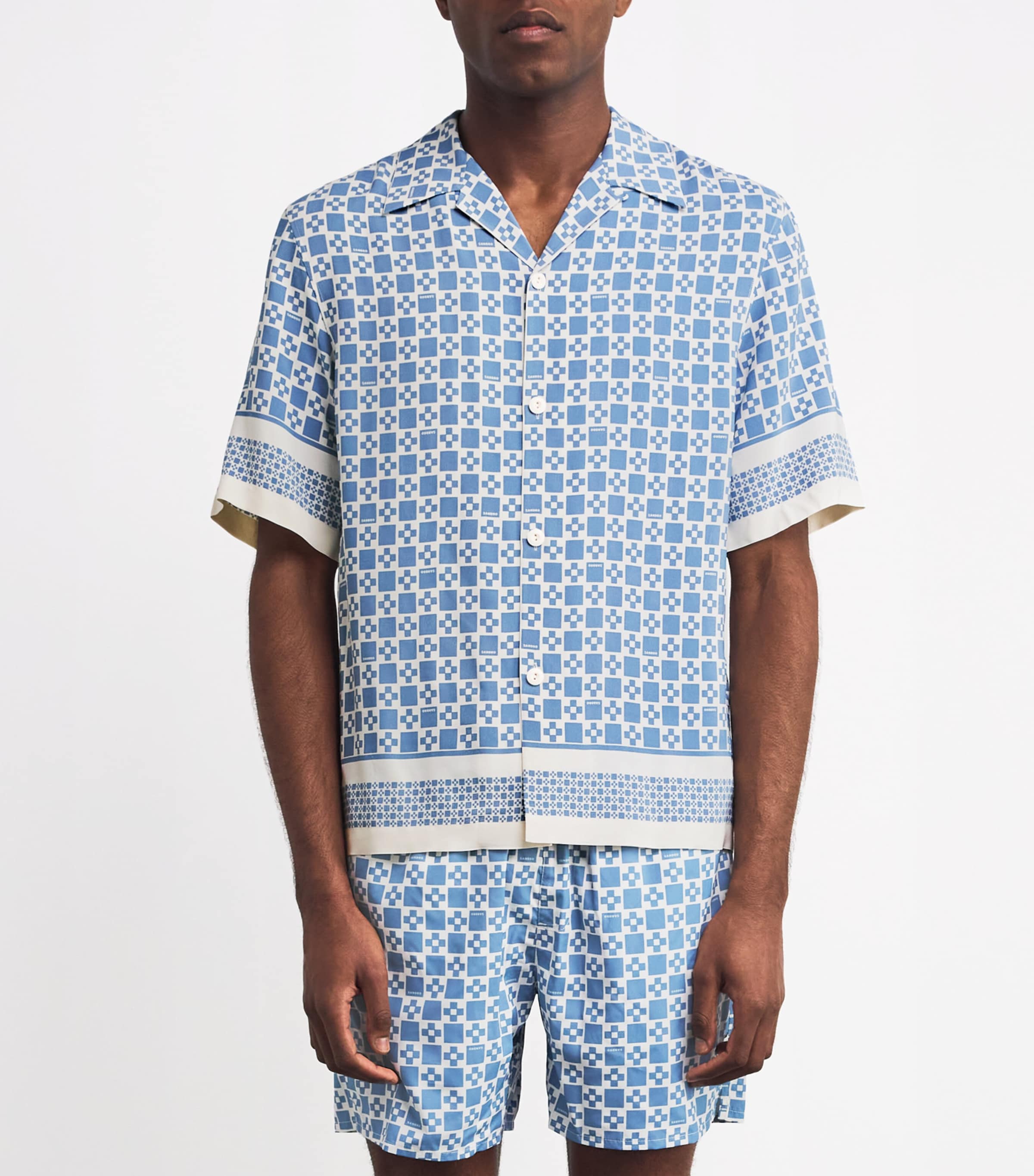 Printed Short-Sleeve Shirt BLUE SKY Image 3