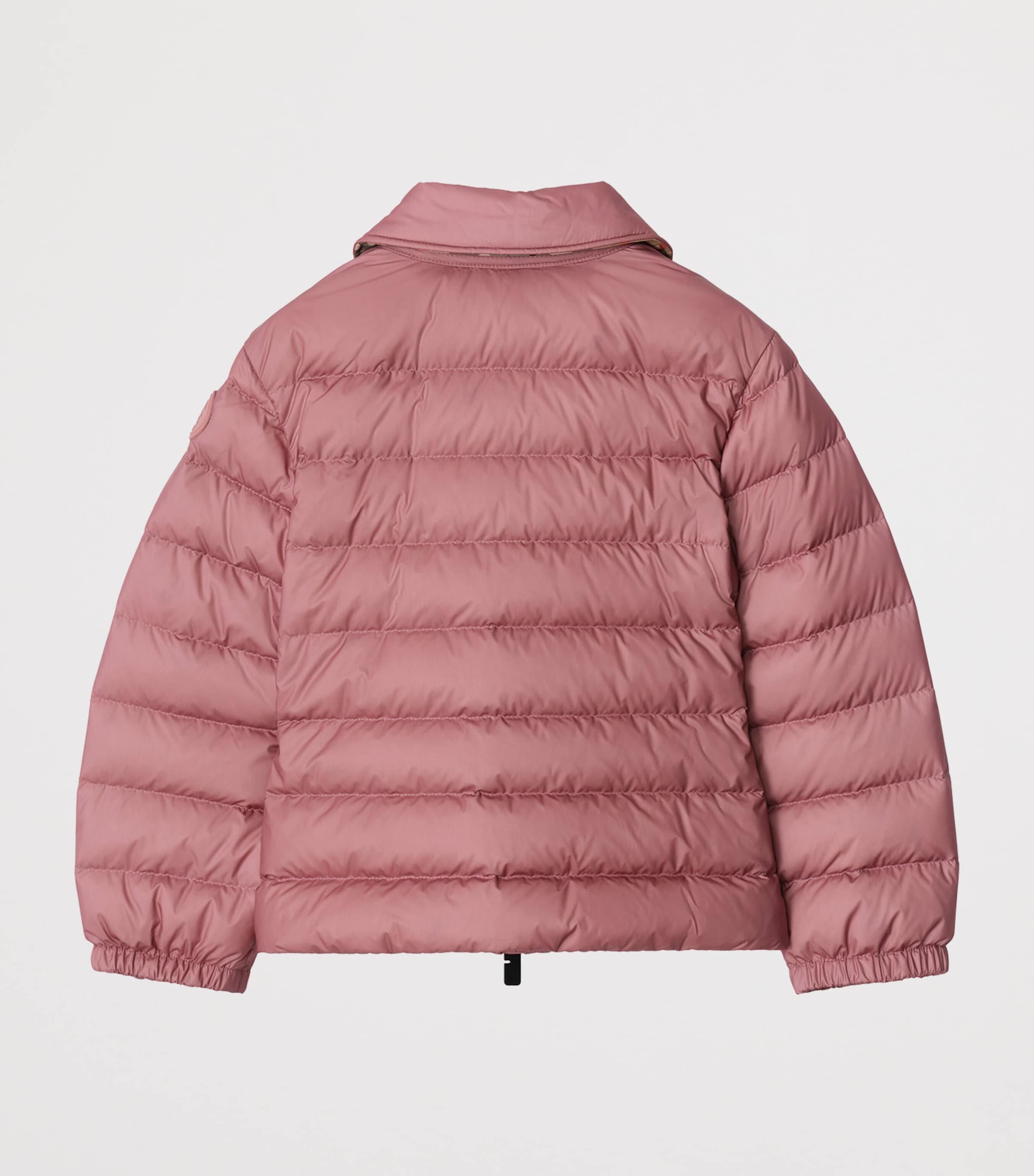 Down Check-Trim Puffer Jacket (3-12 Years) SWEETPEA PINK Image 2