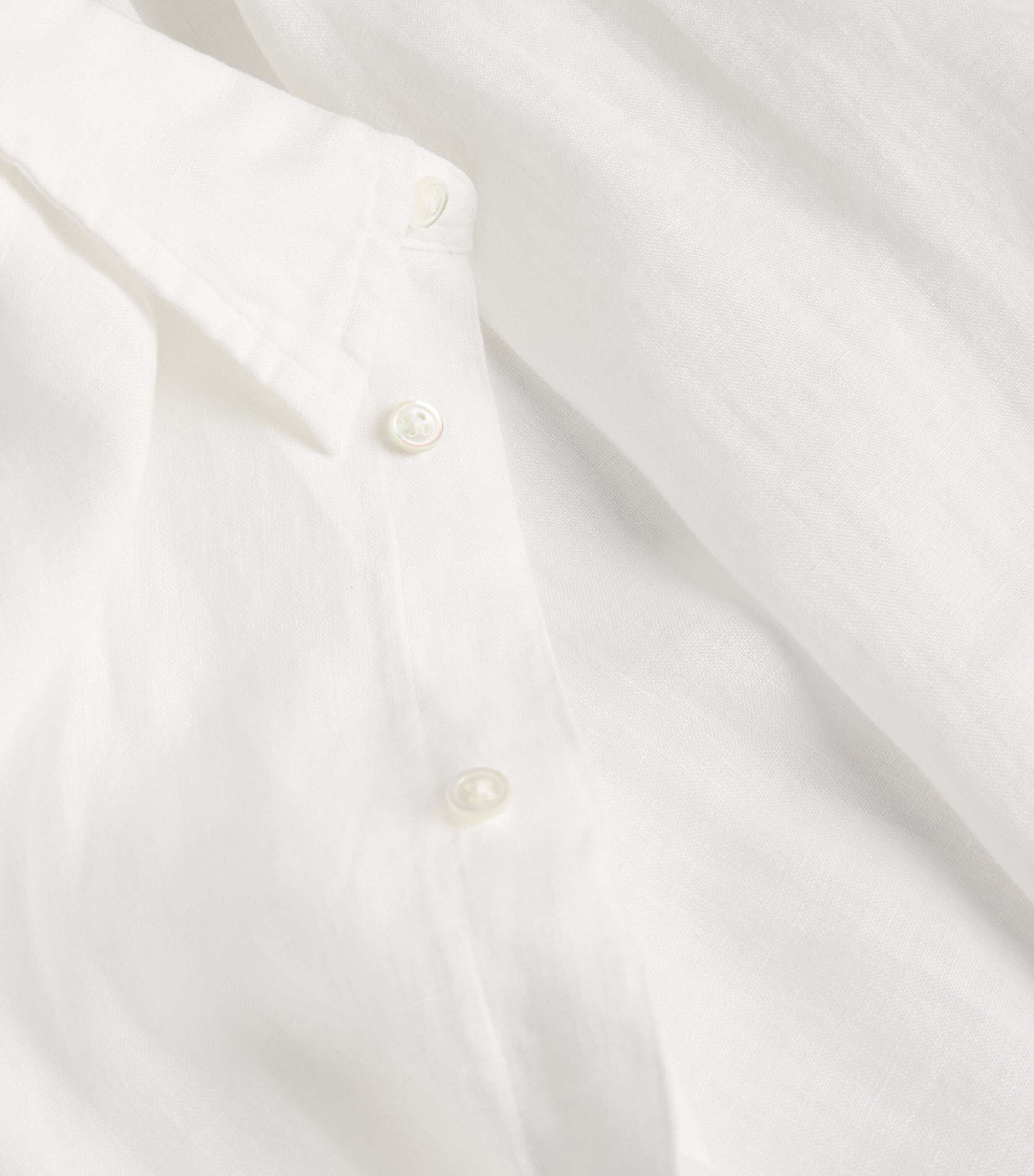 Linen Classic Shirt WHITE Image 5