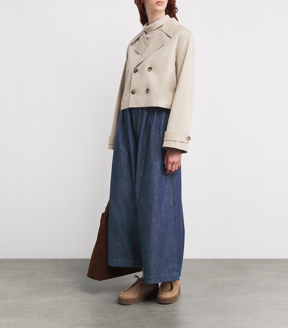 Elasticated Wide-Leg Jeans NAVY Image 2