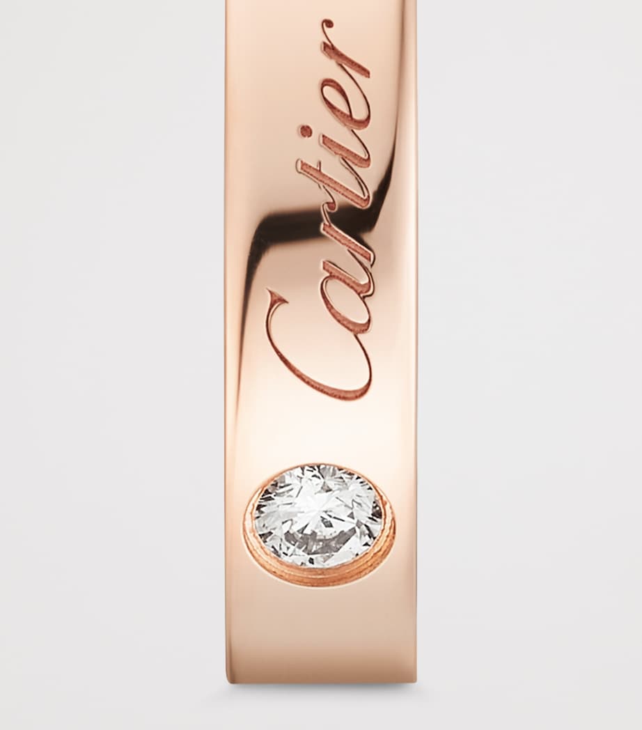 Cartier Rose Gold and Diamond C de Cartier Wedding Band (3mm) Rose Gold Image 8