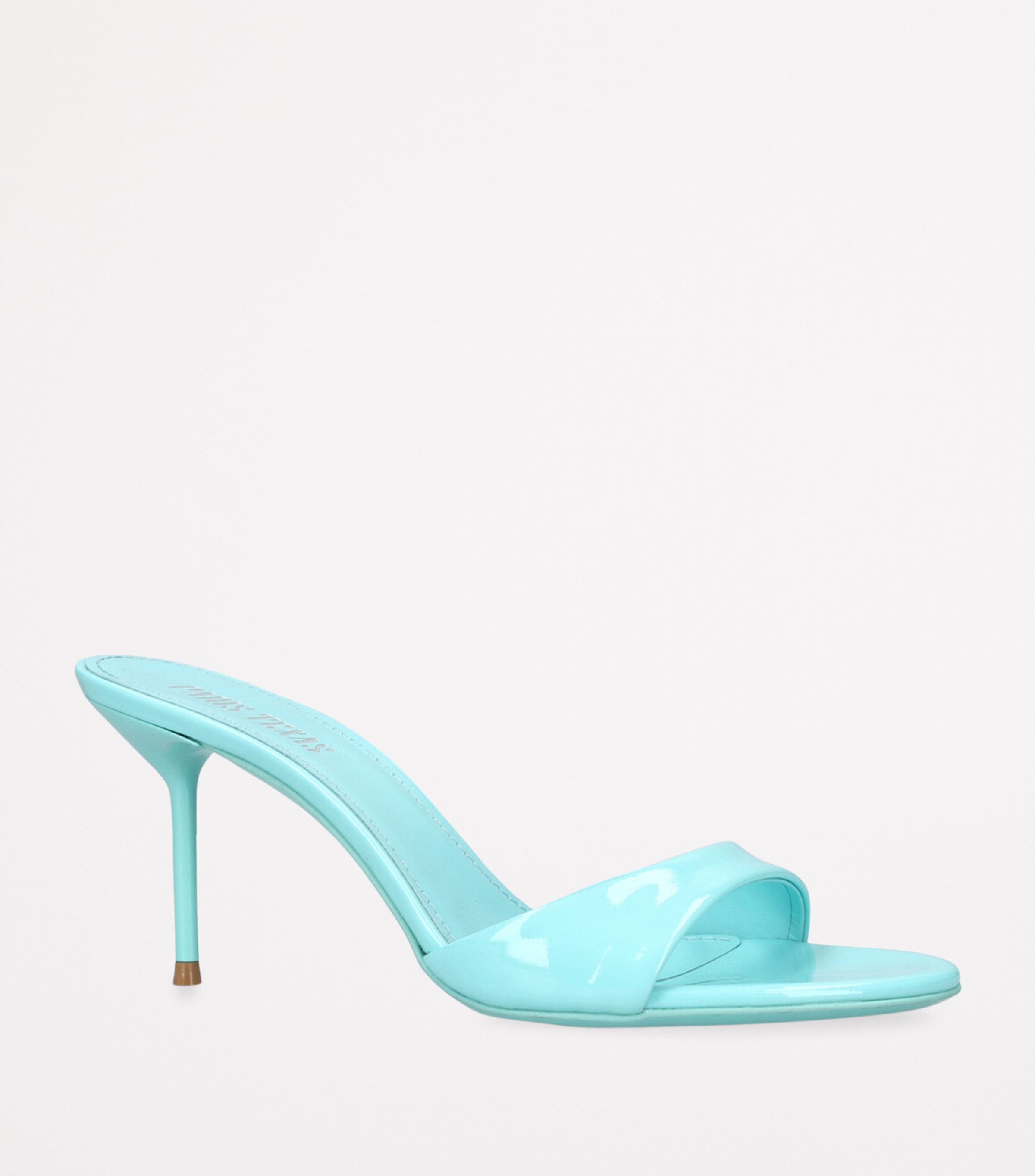 Paris Texas Patent Leather Lidia Mules 70 Blue Image 3