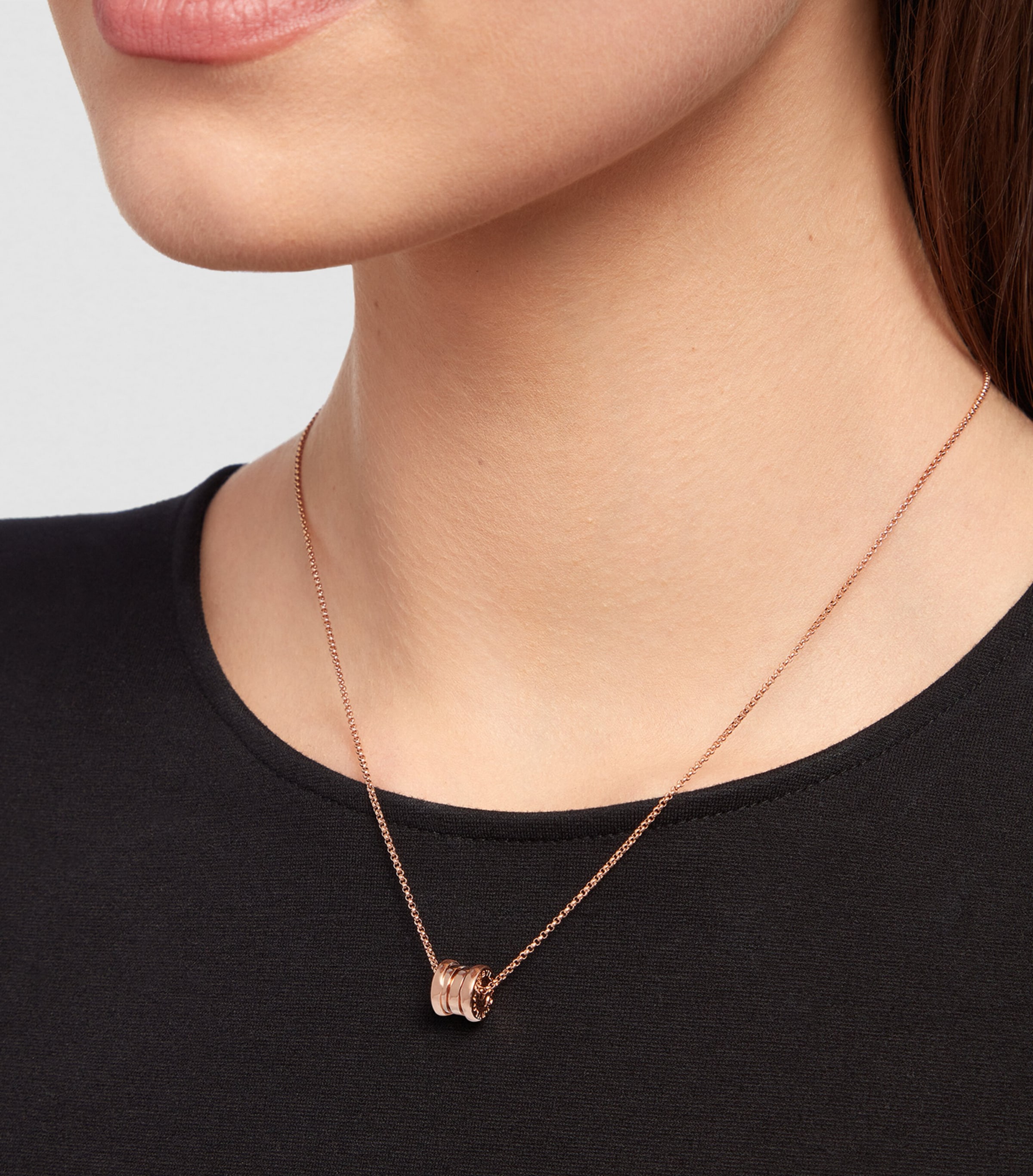Rose Gold B.zero1 Necklace PINK GOLD Image 3
