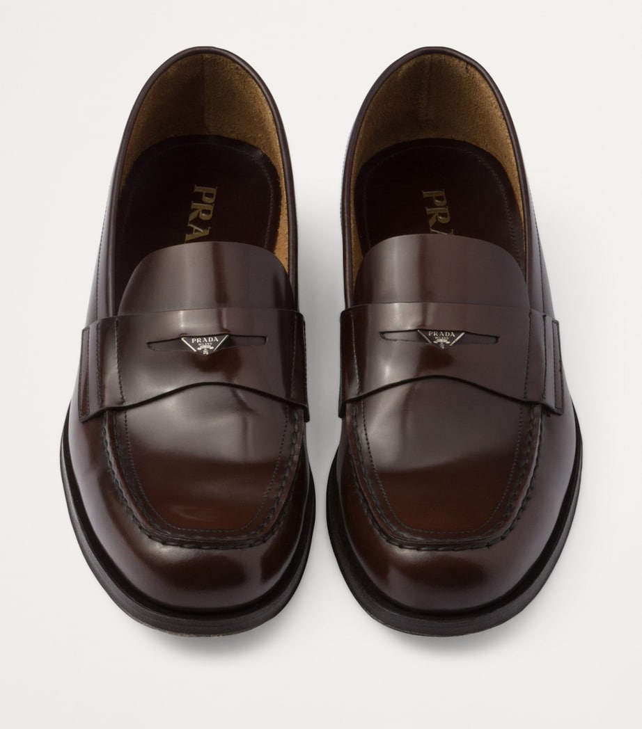Brushed Leather Loafers F0038 Image 2