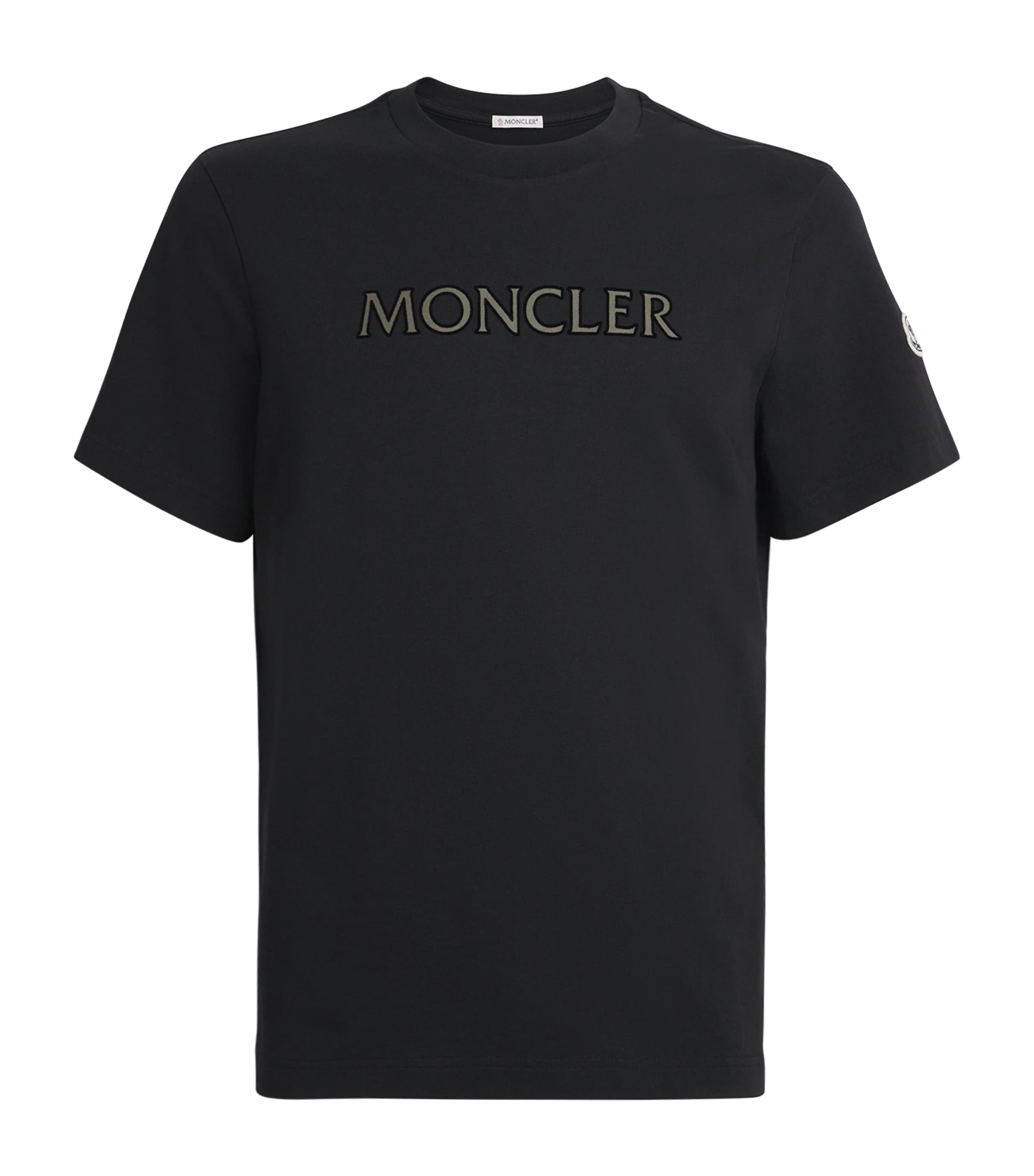 Moncler Mens Cotton Logo T-Shirt Image 1