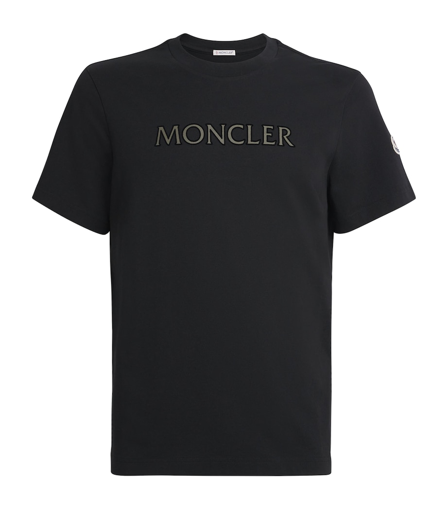 Moncler Mens Cotton Logo T-Shirt Image 1