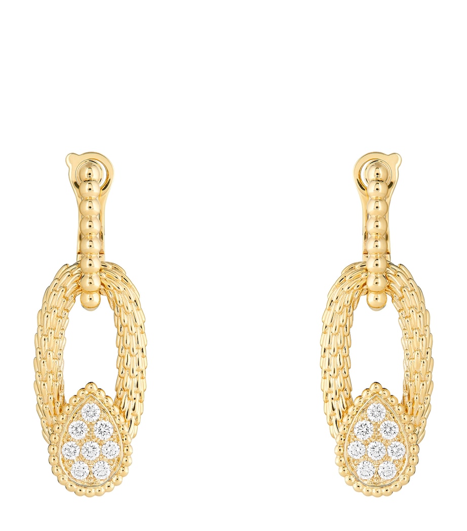Yellow Gold and Diamond Serpent Bohème Vintage Drop Earrings YELLOW GOLD Image 1