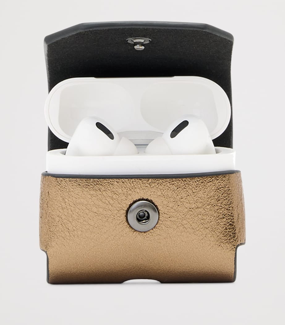 Leather AirPods Case WARM BRASS Image 2