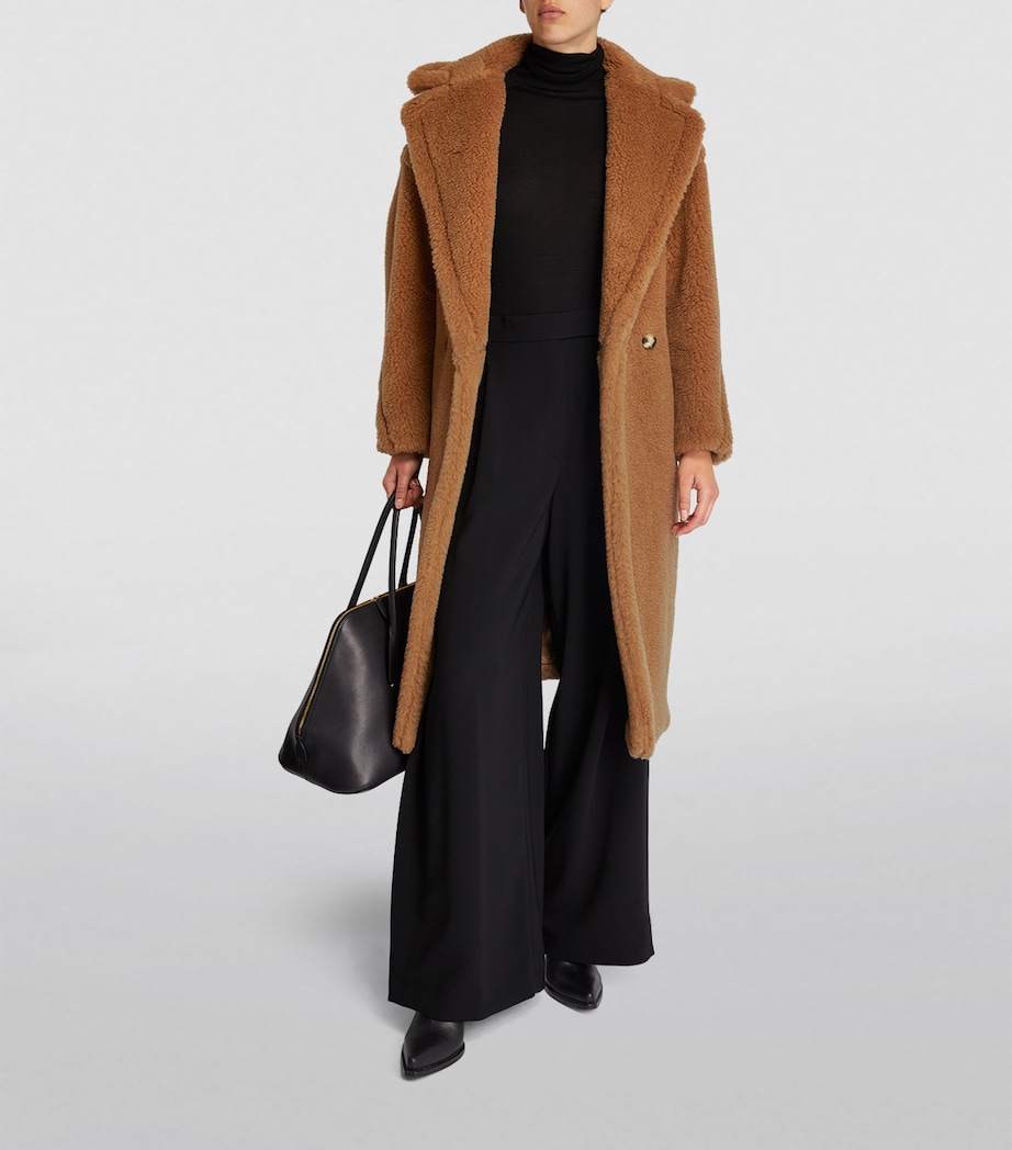 Teddy Bear Icon Coat CAMEL Image 5