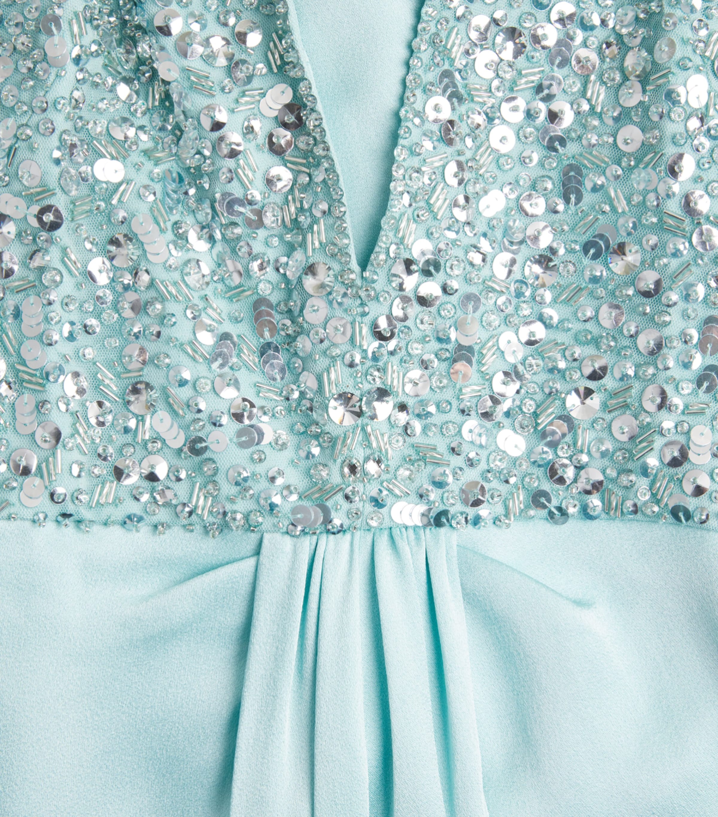 Jenny Packham Womens Embellished Namira Gown Bluebird Image 6