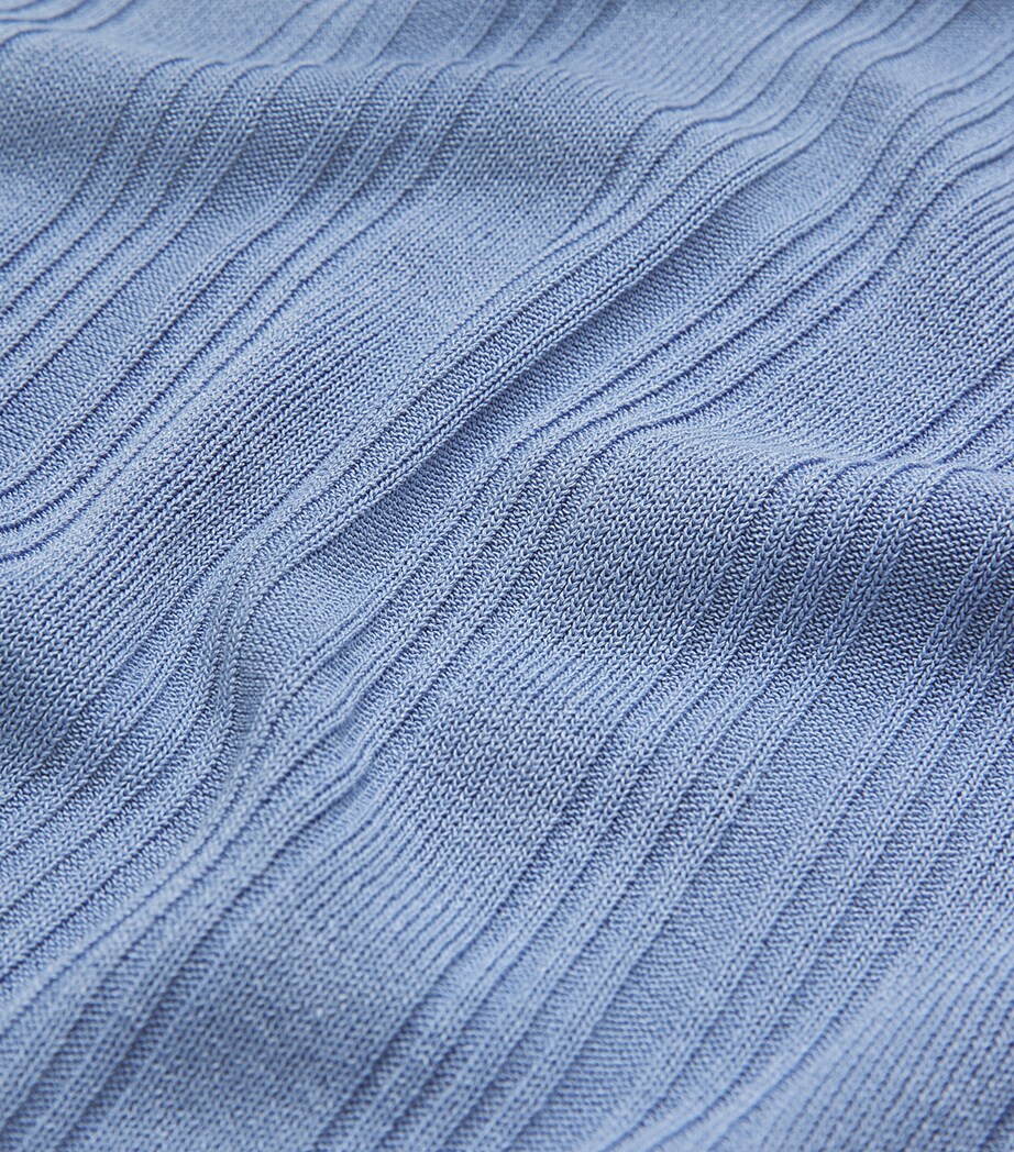 Ribbed Tank Top LIGHT BLUE Image 5