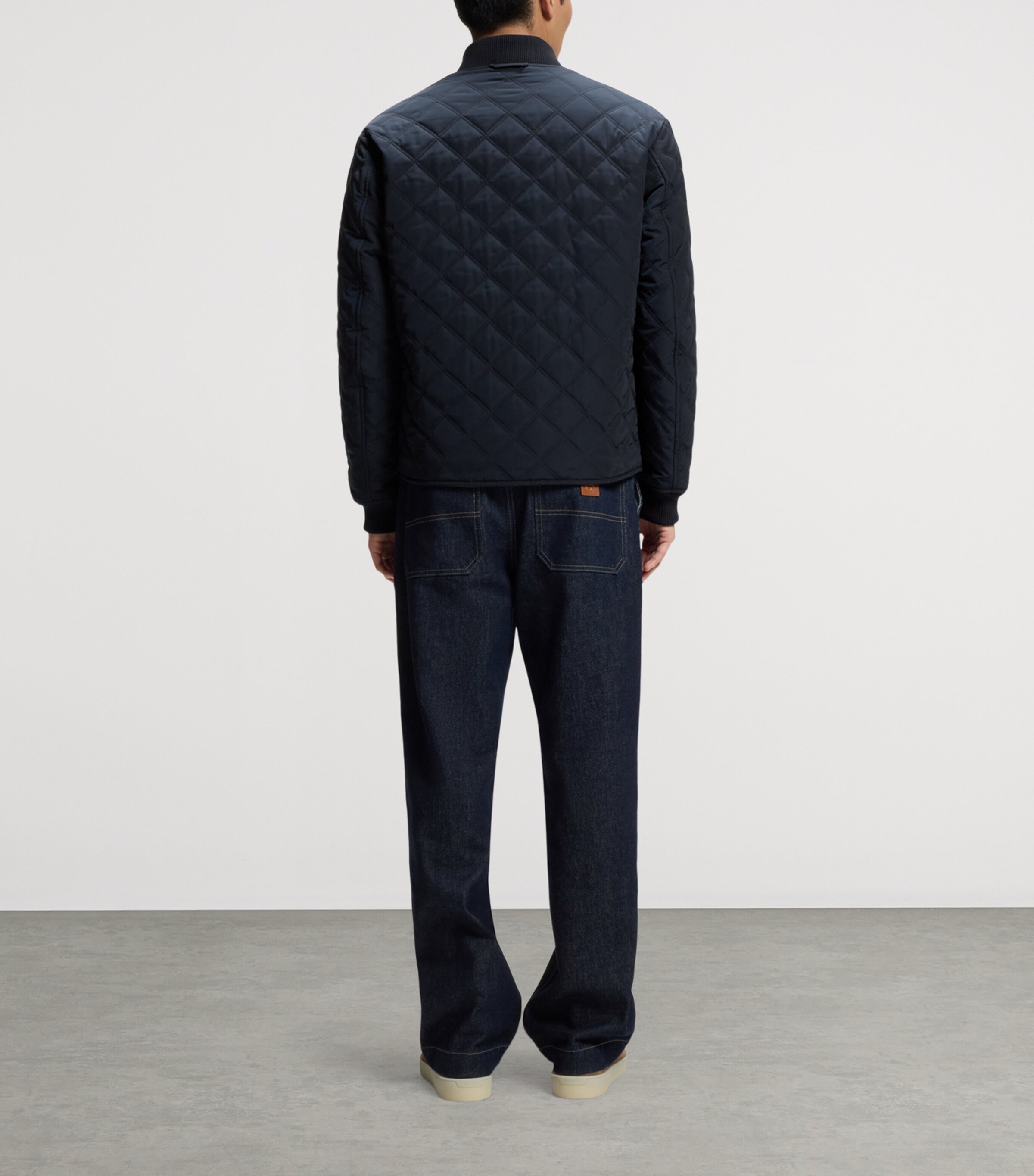 BOSS Mens Water-Repellent Quilted Jacket Image 3