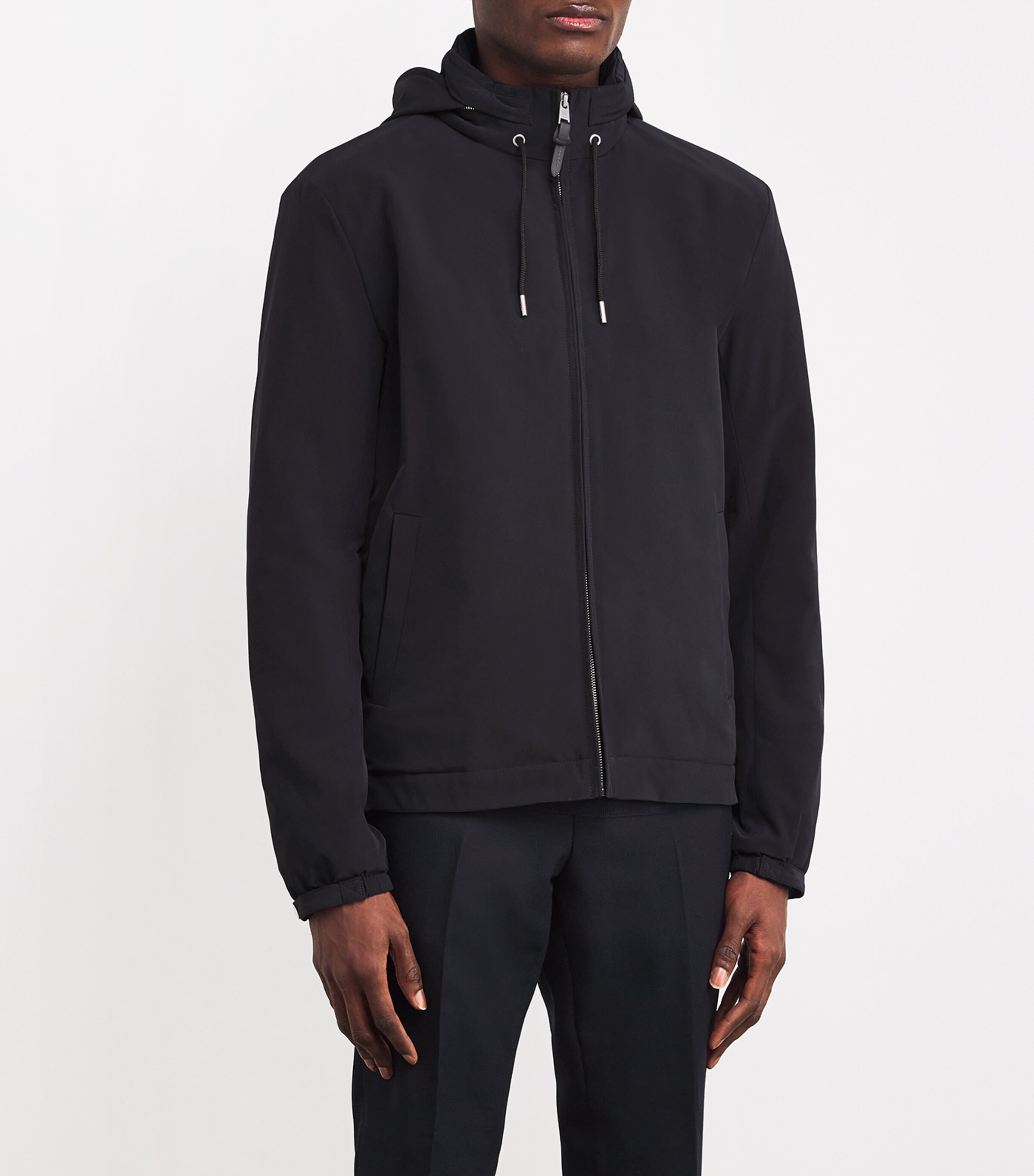 Padded Hooded Jacket NAVY BLUE Image 3