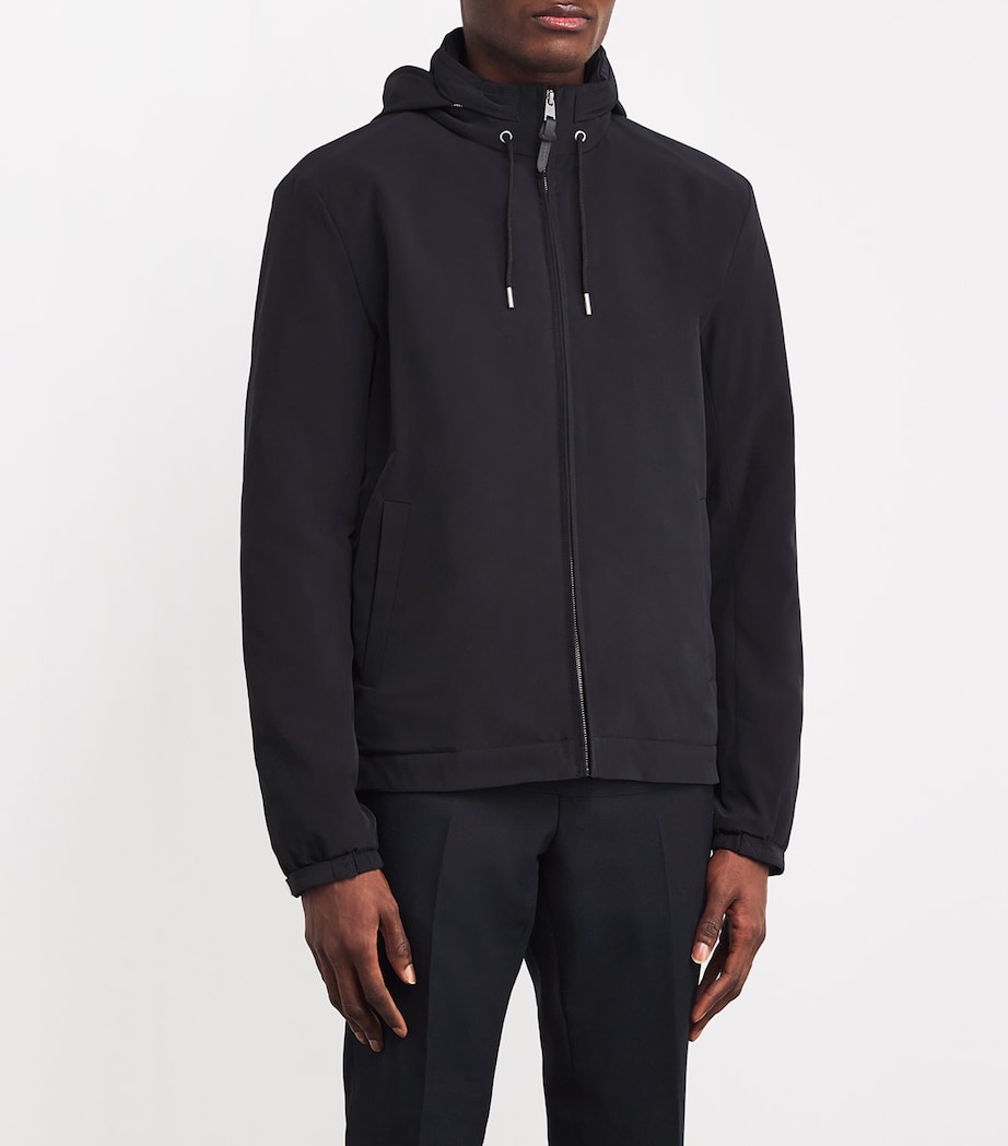 Padded Hooded Jacket NAVY BLUE Image 3