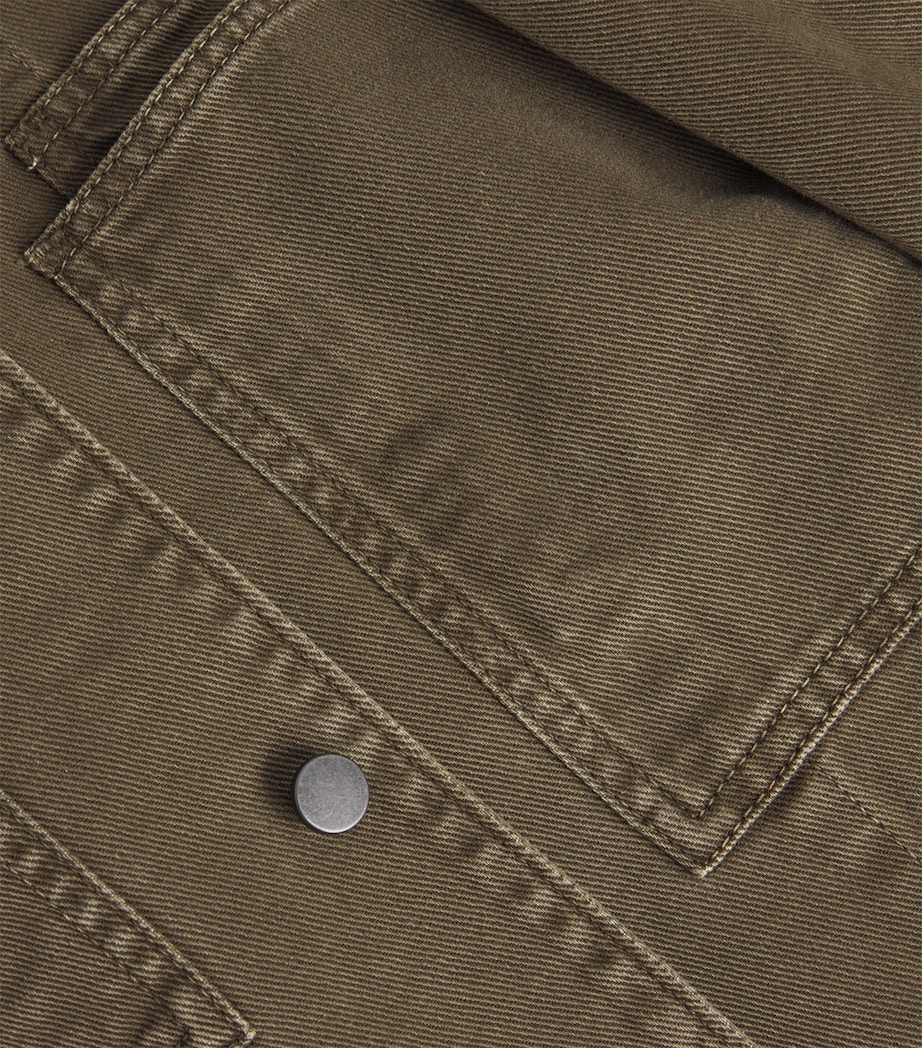 Denim Overshirt MOSS GREEN GR631 Image 5
