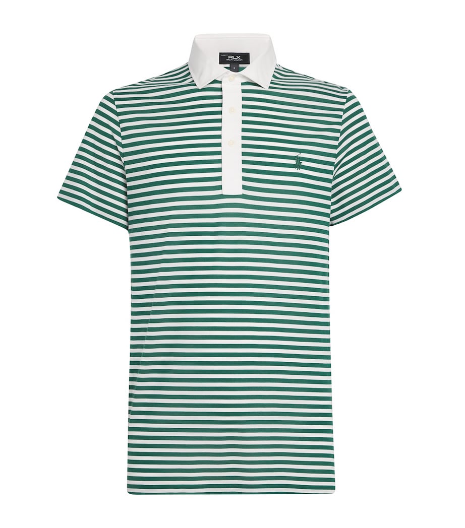 Stripe Polo Pony Polo Shirt - Image 1