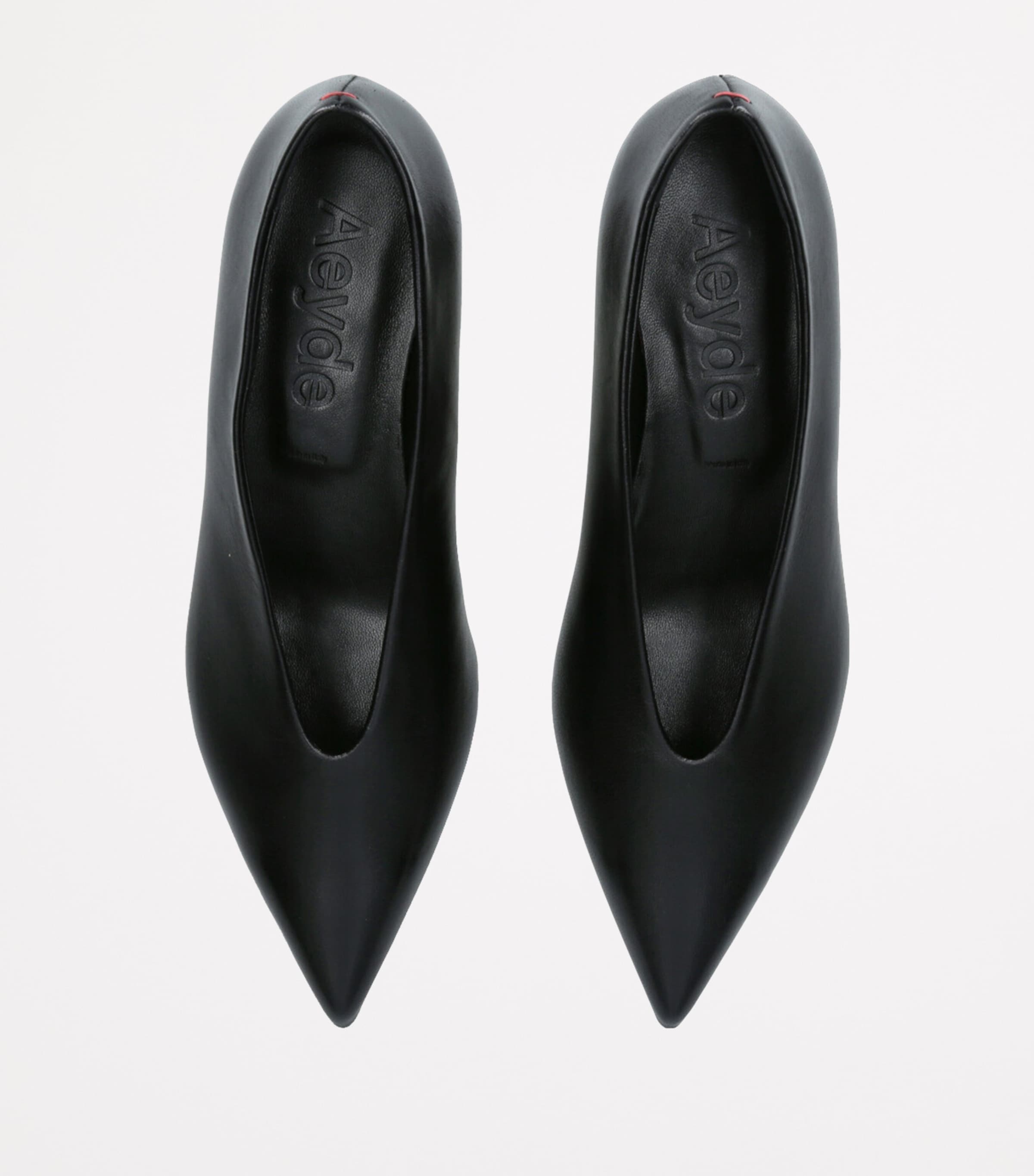 Leather Clara Pumps 35 BLACK Image 4